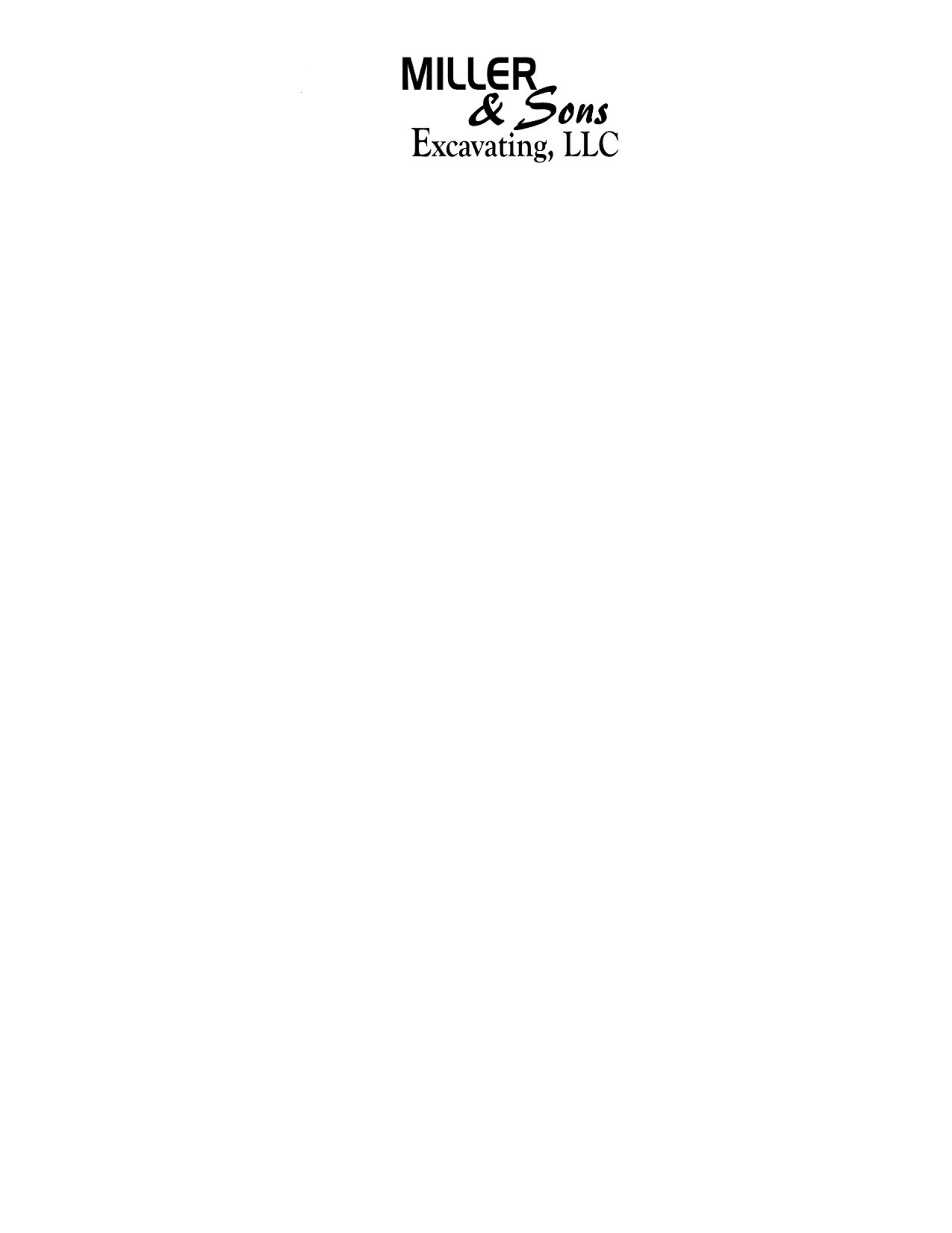 Miller & Sons Excavating LLC Logo