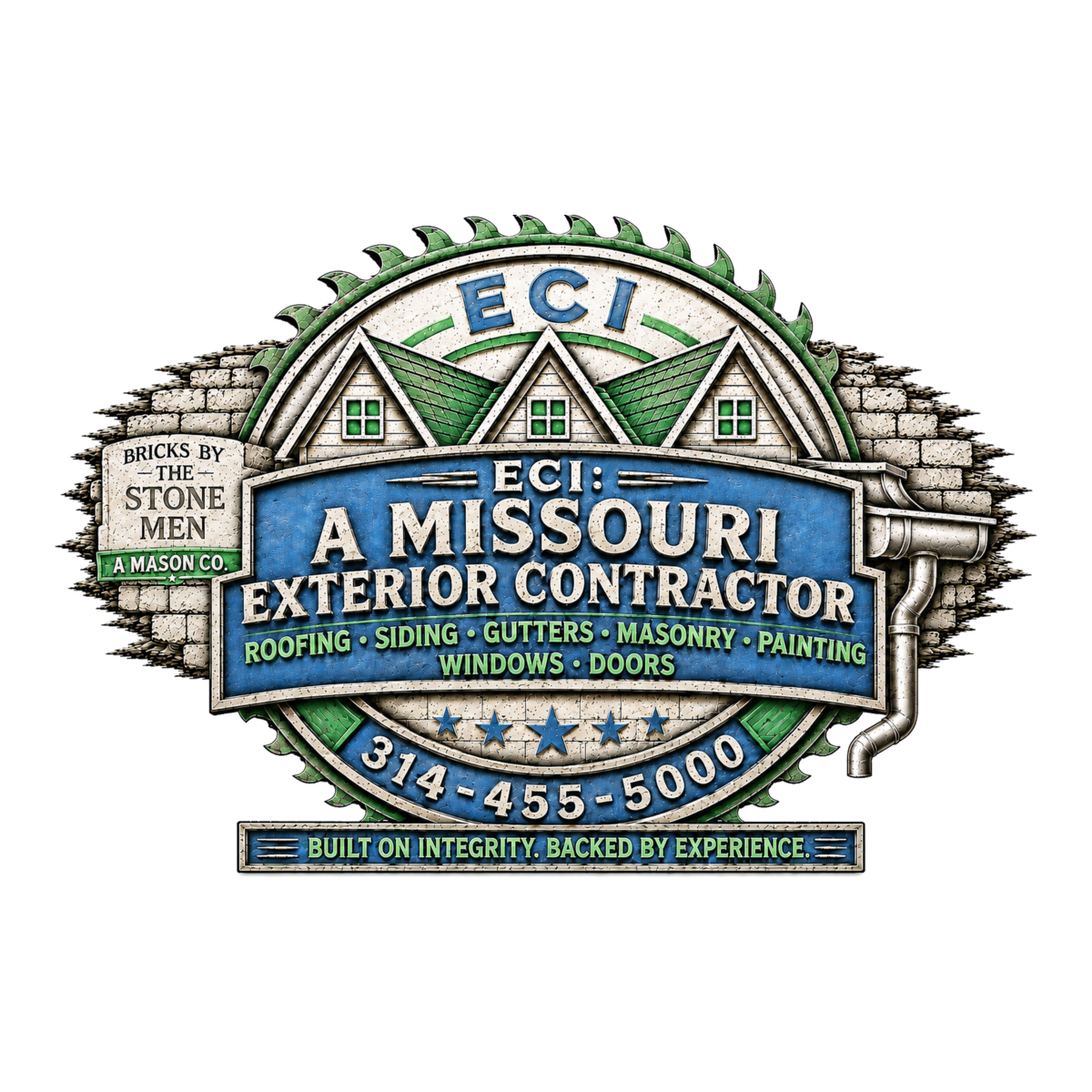 ECI: A Missouri Exterior Co. Logo