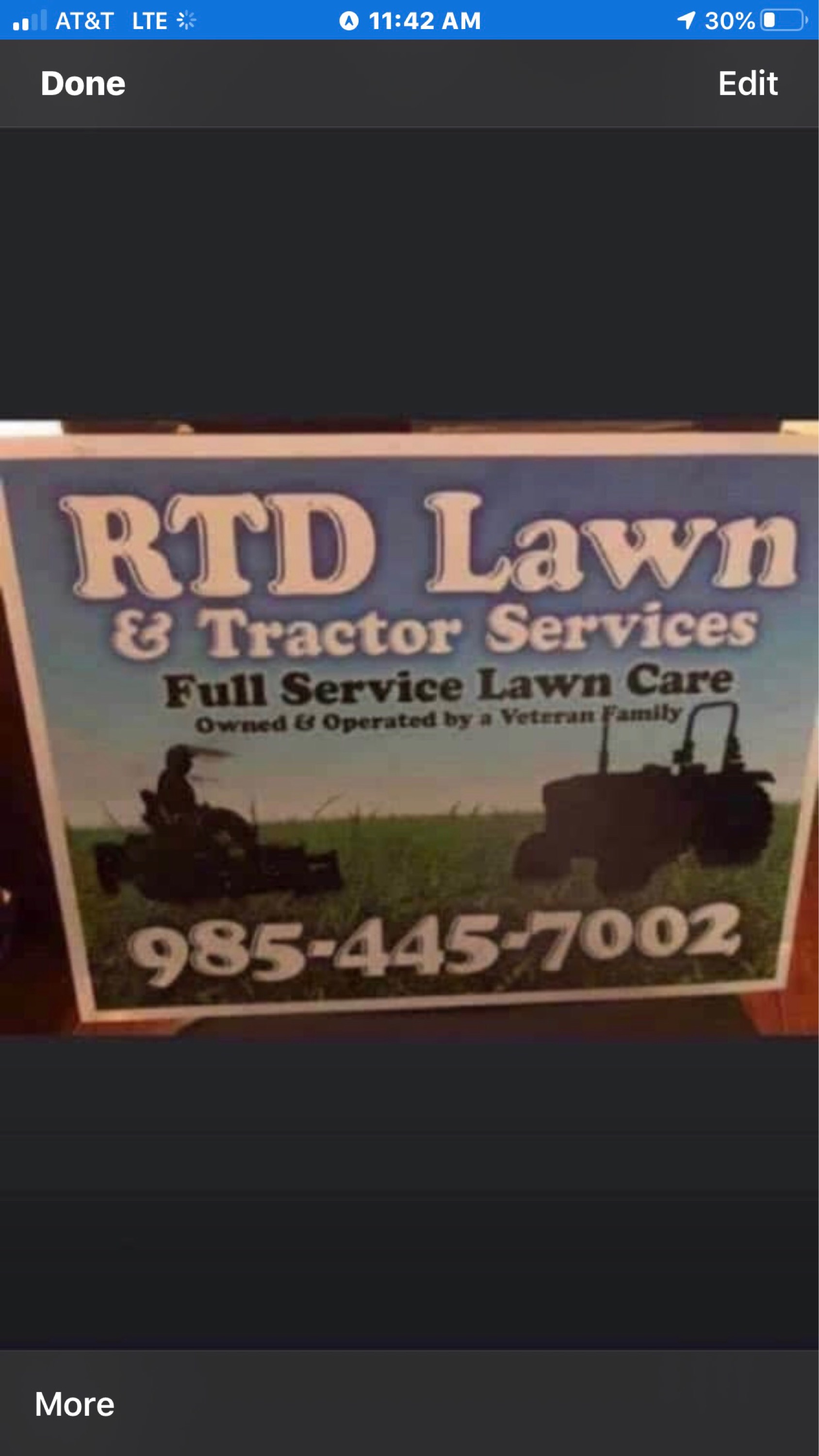 RTD Lawn and Tractor Services Logo