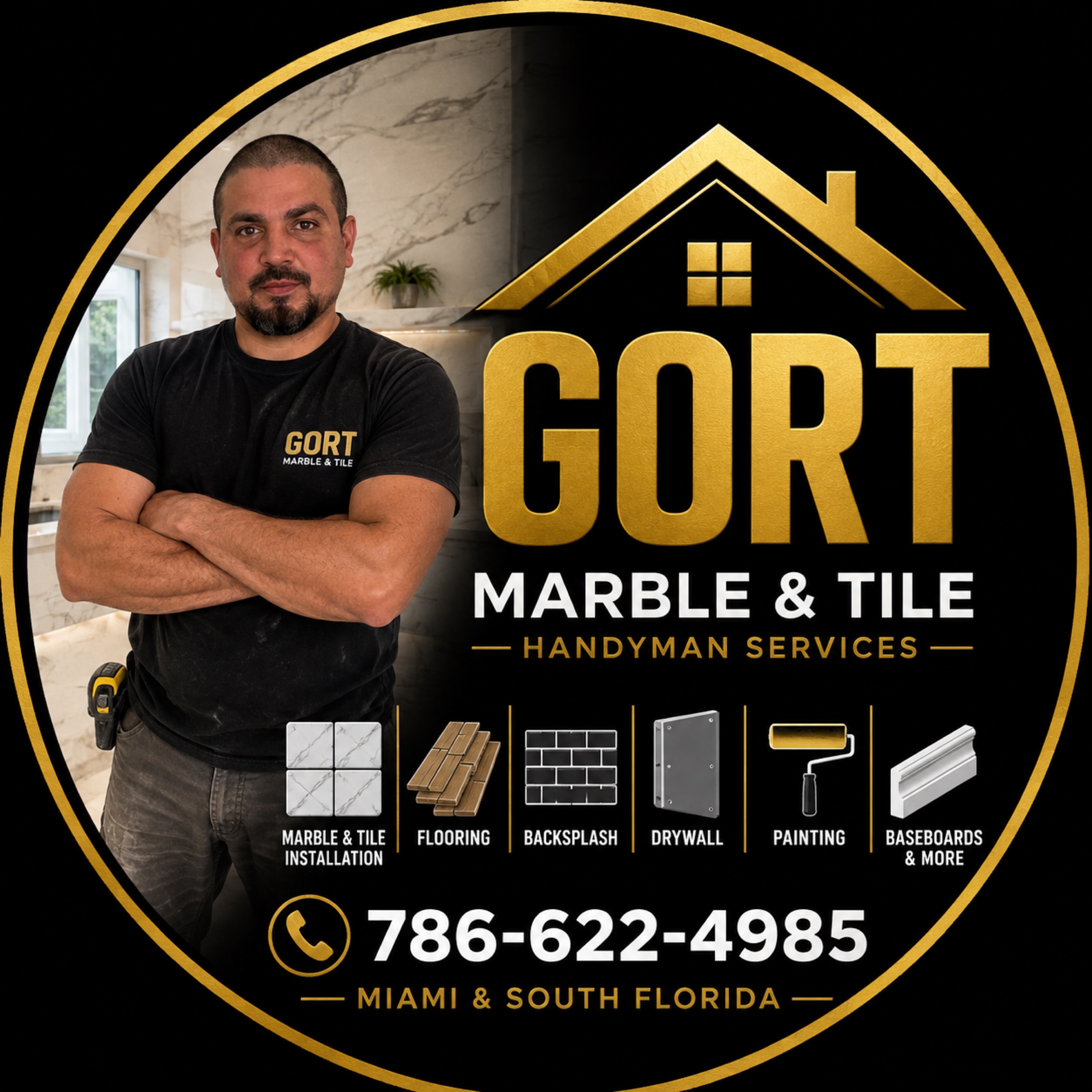 GORT MARBLE & TILE & HANDYMAN SERVICES Logo