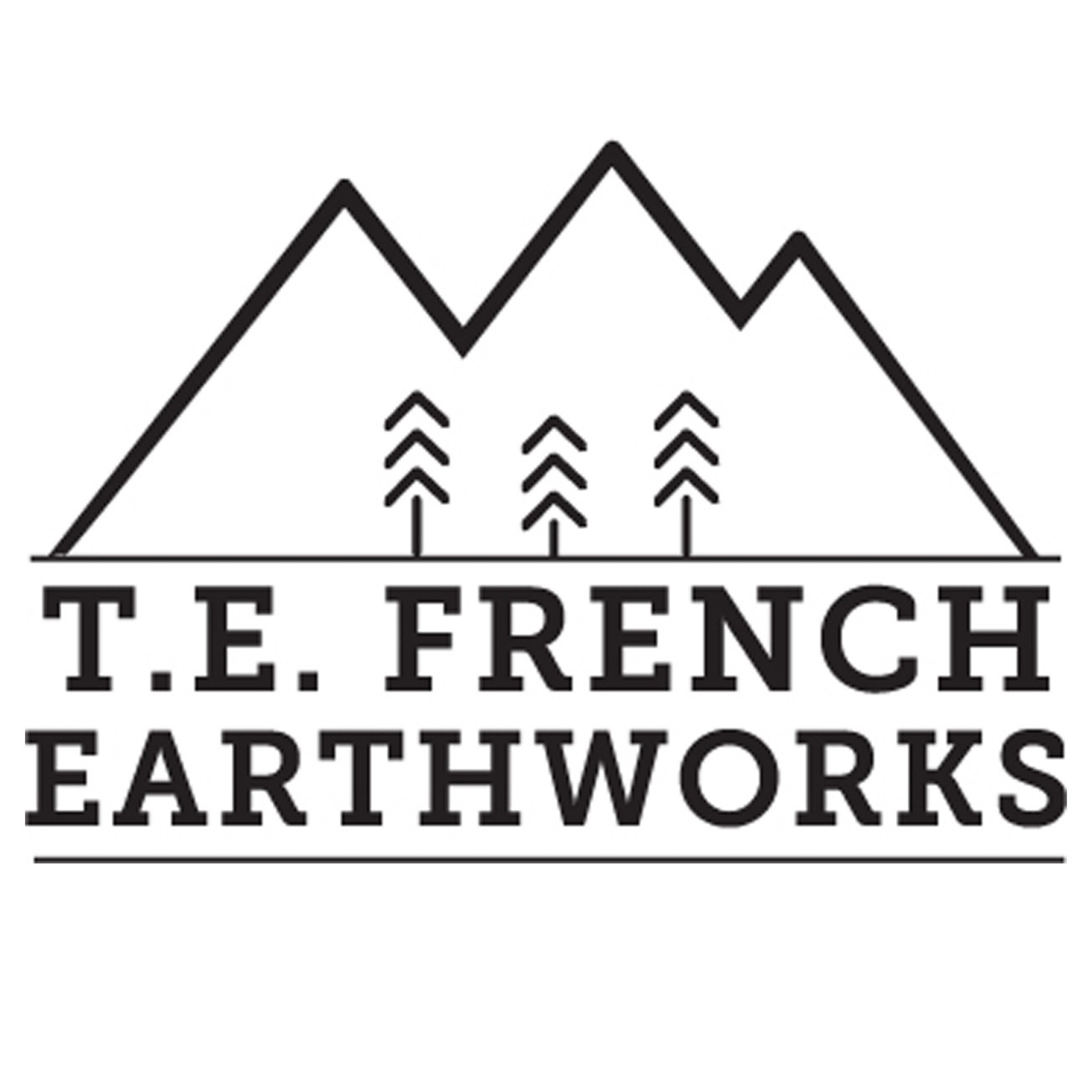 T.E.French Earthworks Logo