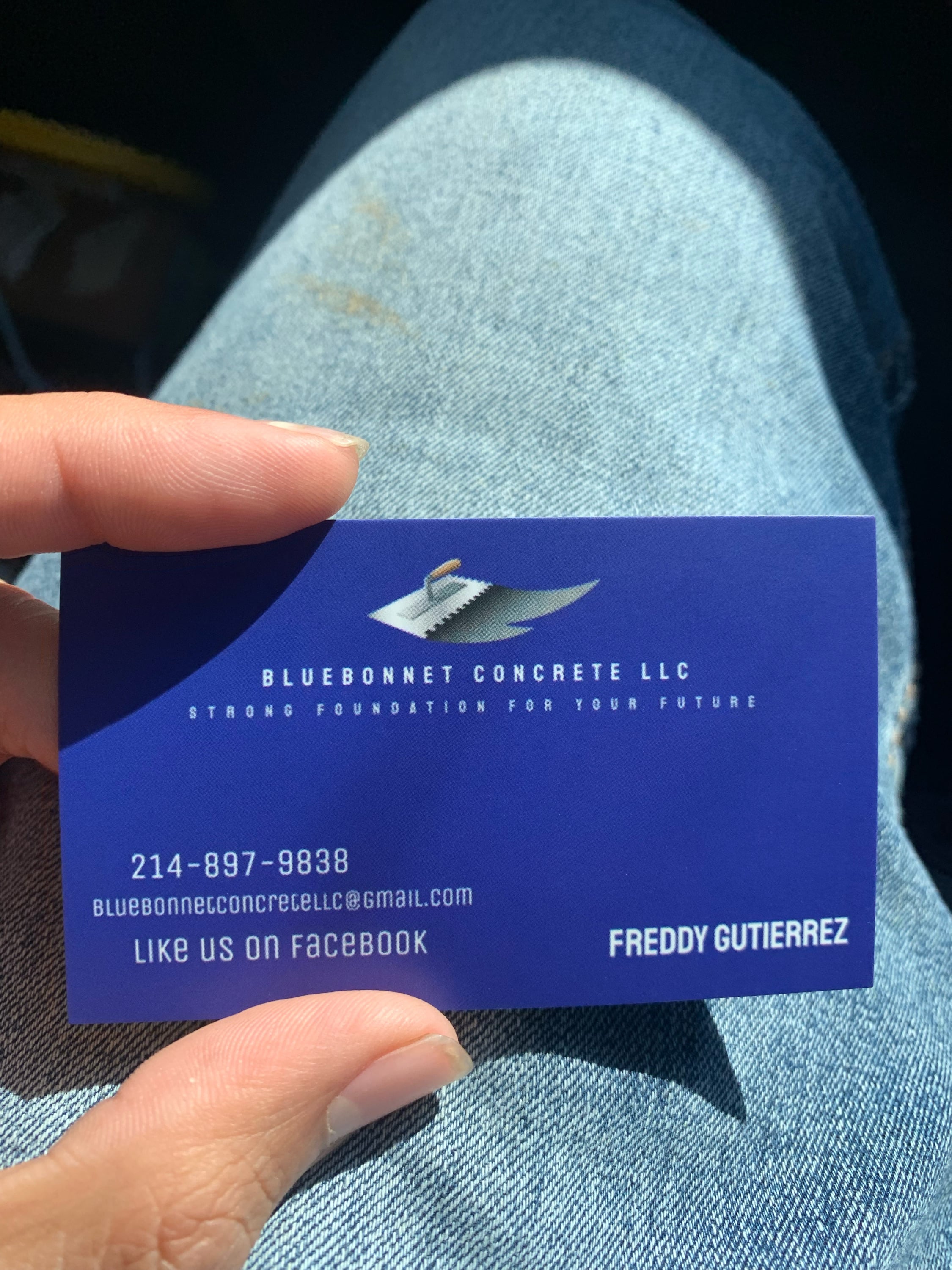 BlueBonnetConcrete LLC Logo