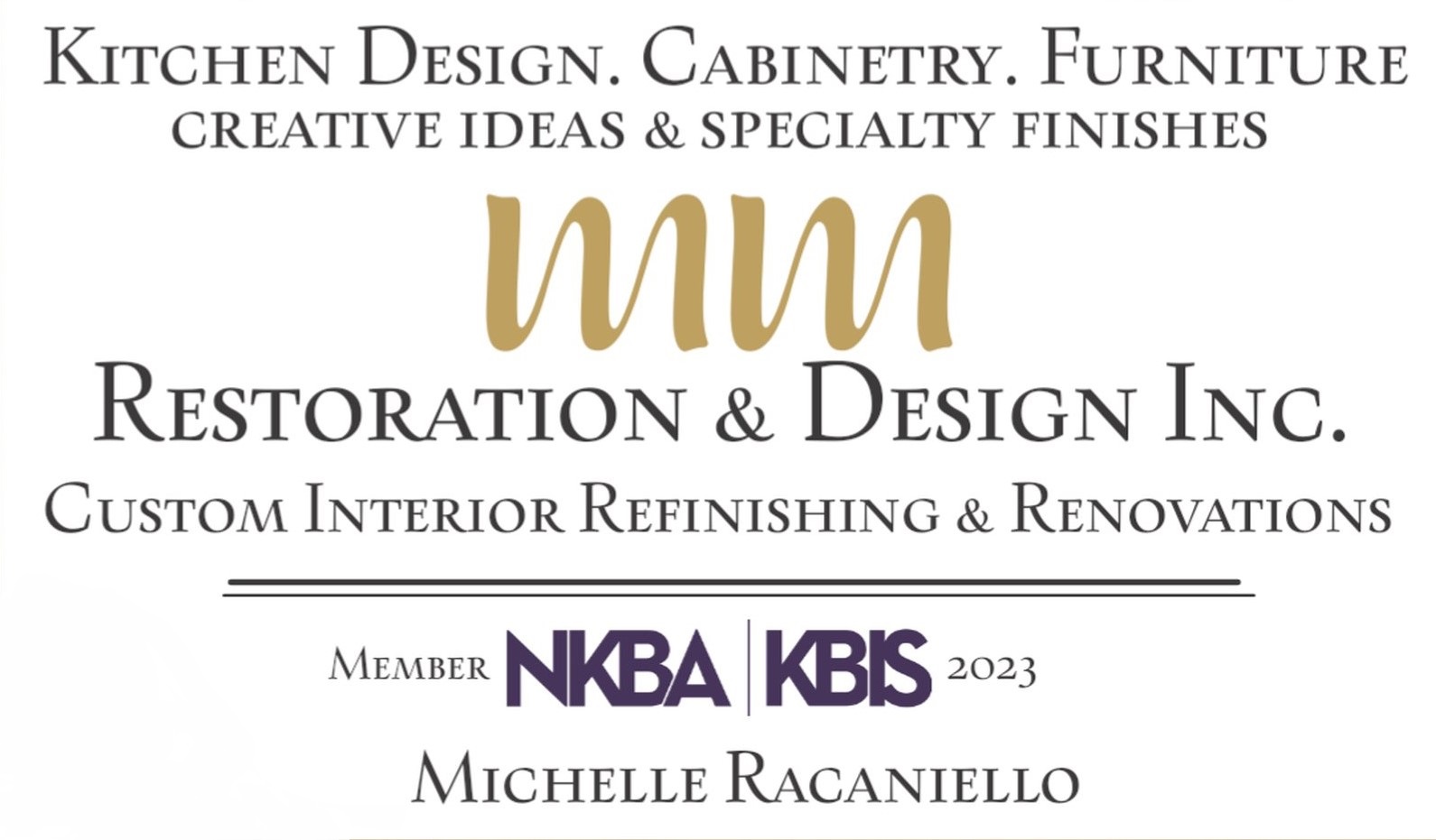 MM Restoration & Design Logo