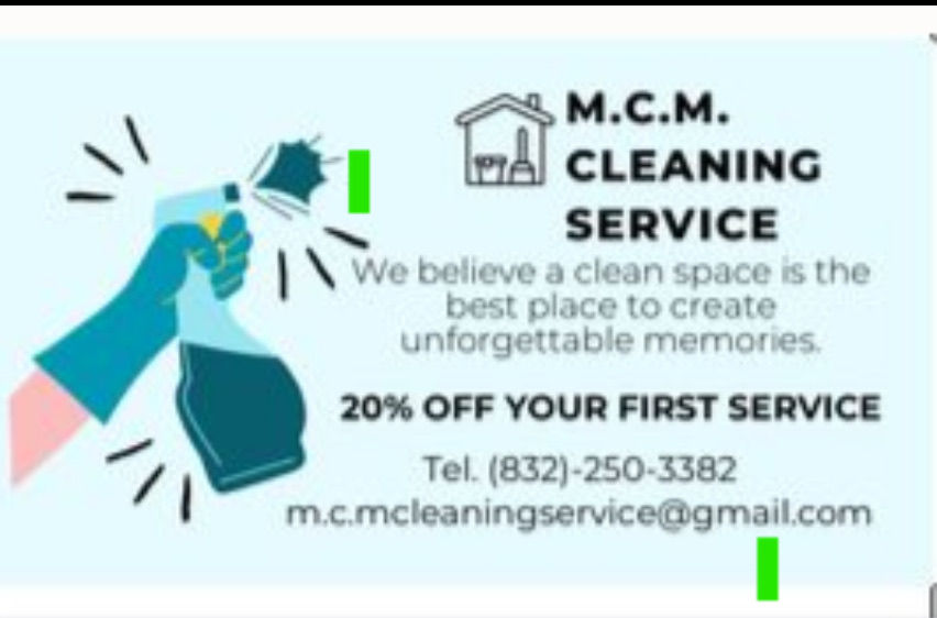 M.C.M Cleaning Service Logo