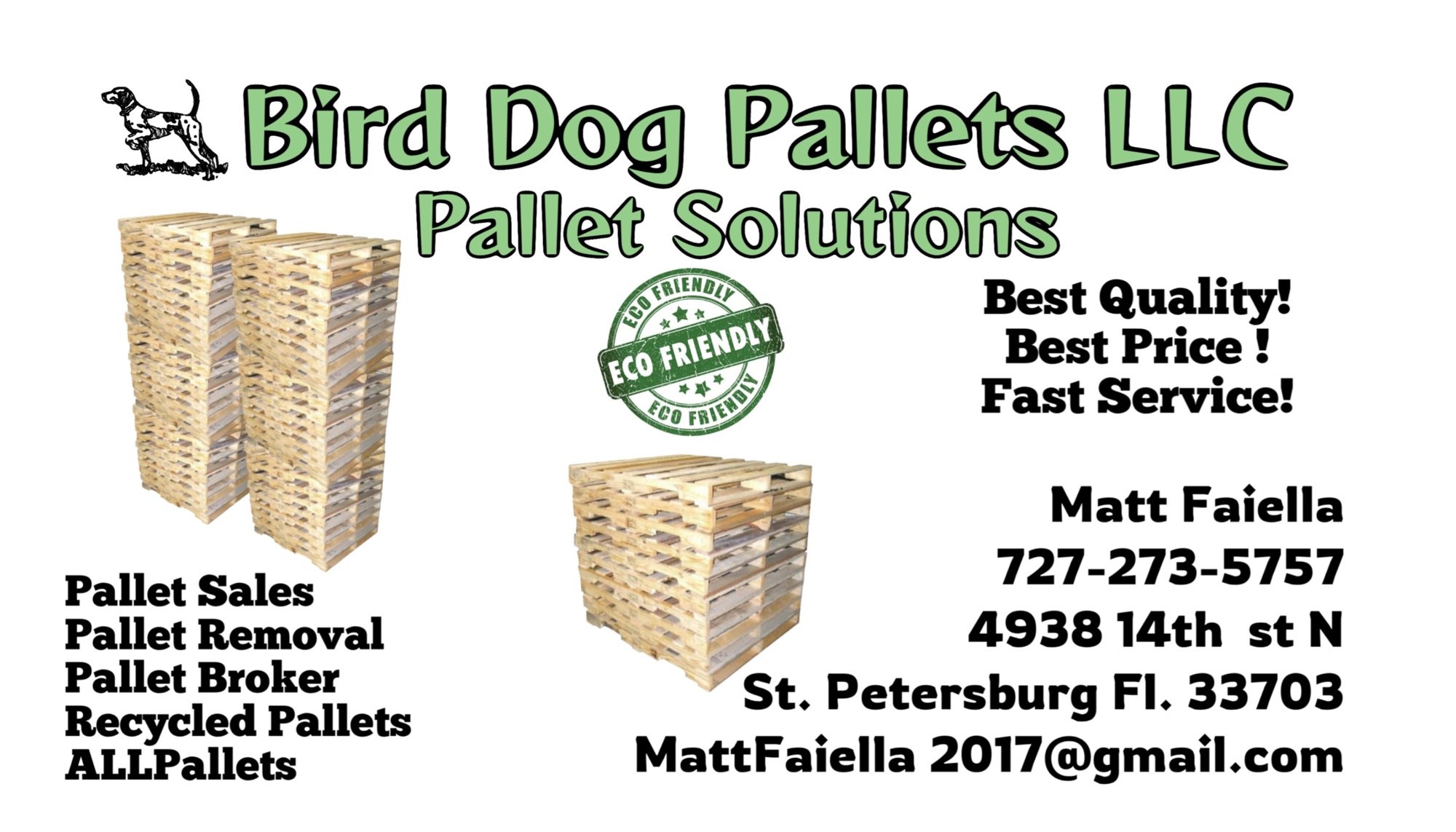 Bird Dog Pallets Logo