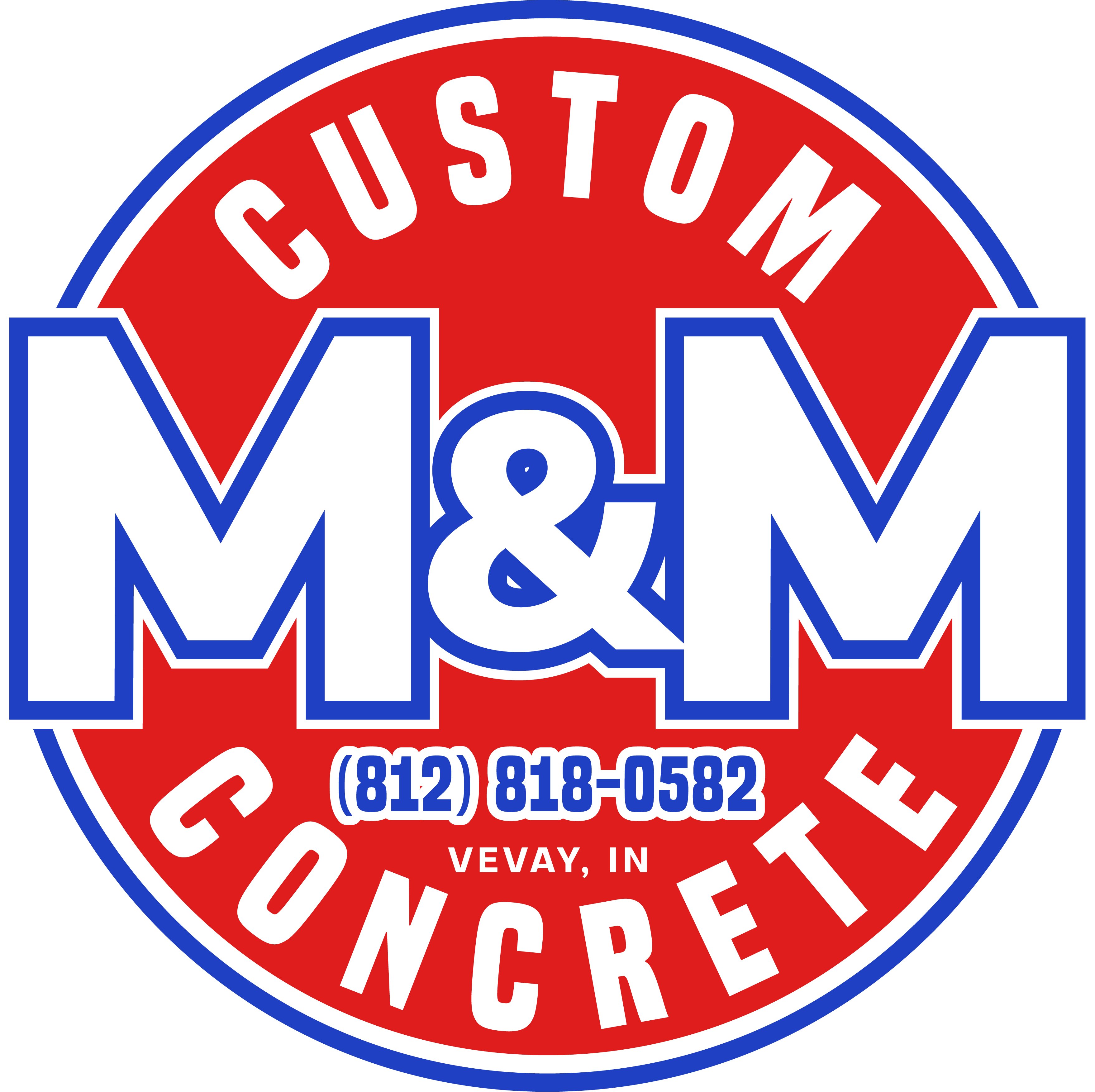 M&M Custom Concrete Logo