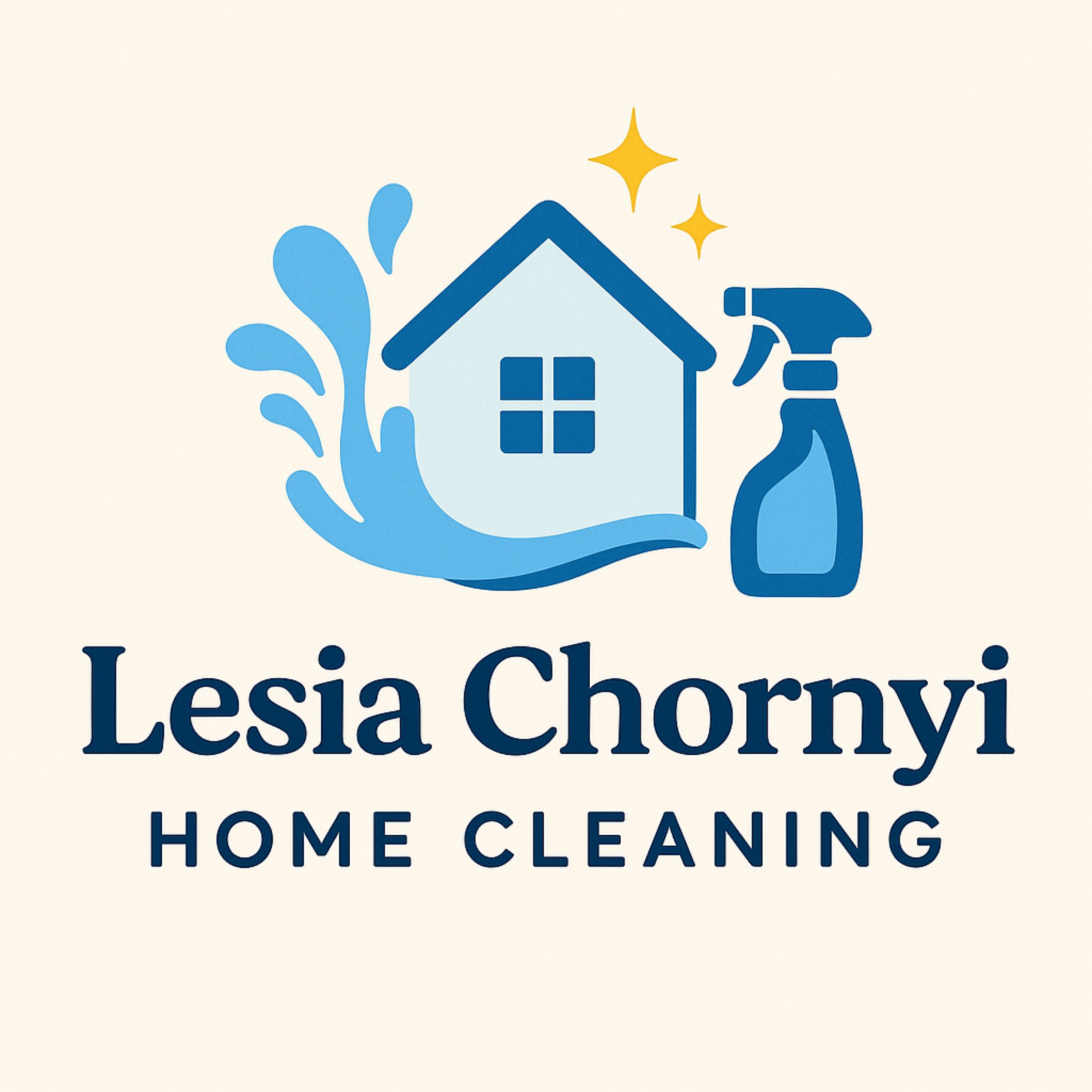 Lesia Chornyi Cleaning Service Logo
