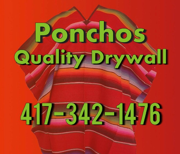 Ponchos Quality Drywall Logo