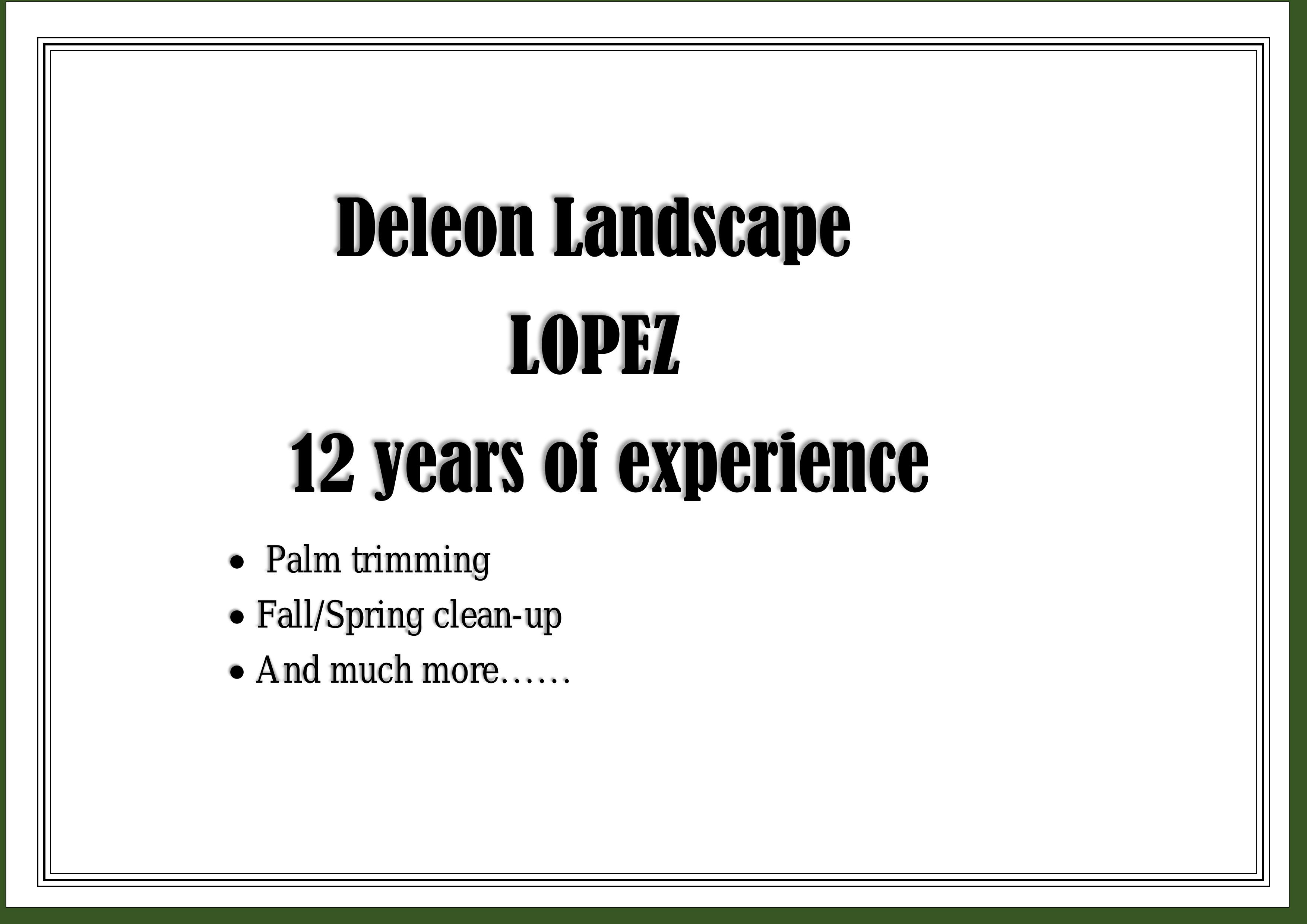 Deleon Landscape Lopez Logo