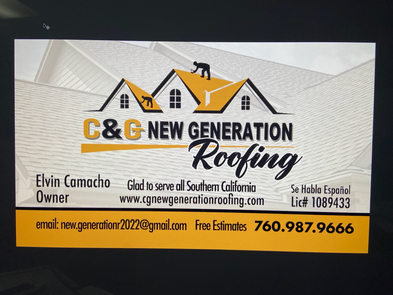 C&G New Generation Roofing Inc Logo