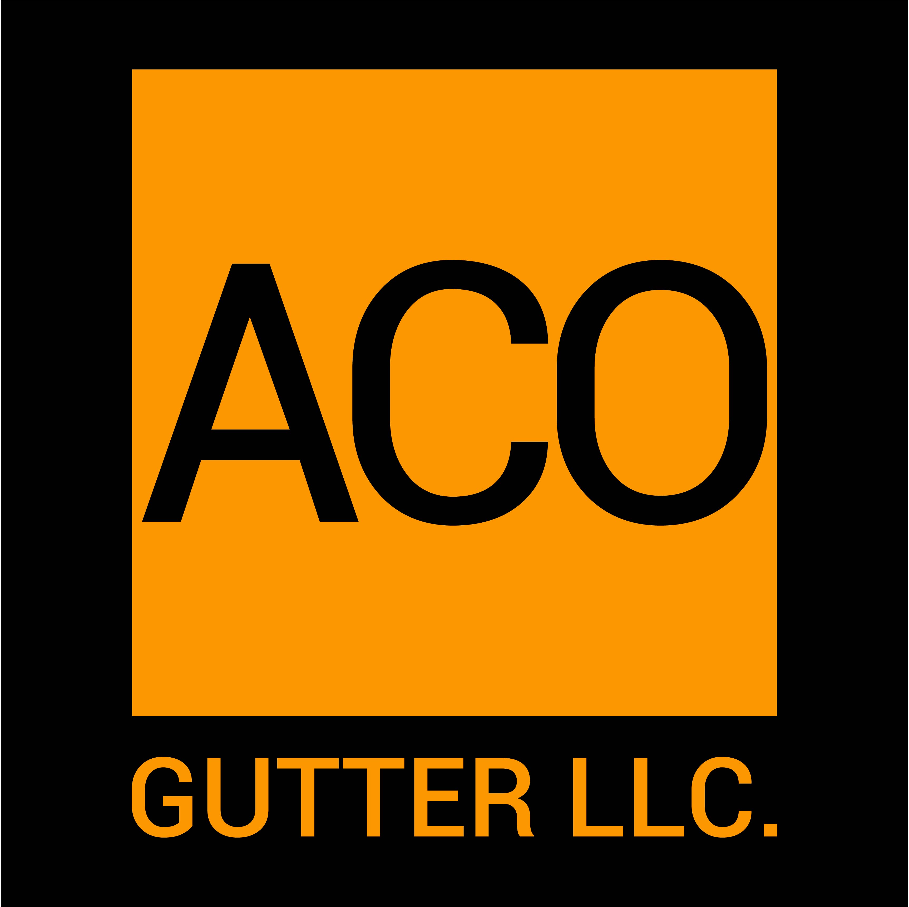 ACO Gutter LLC.  Logo