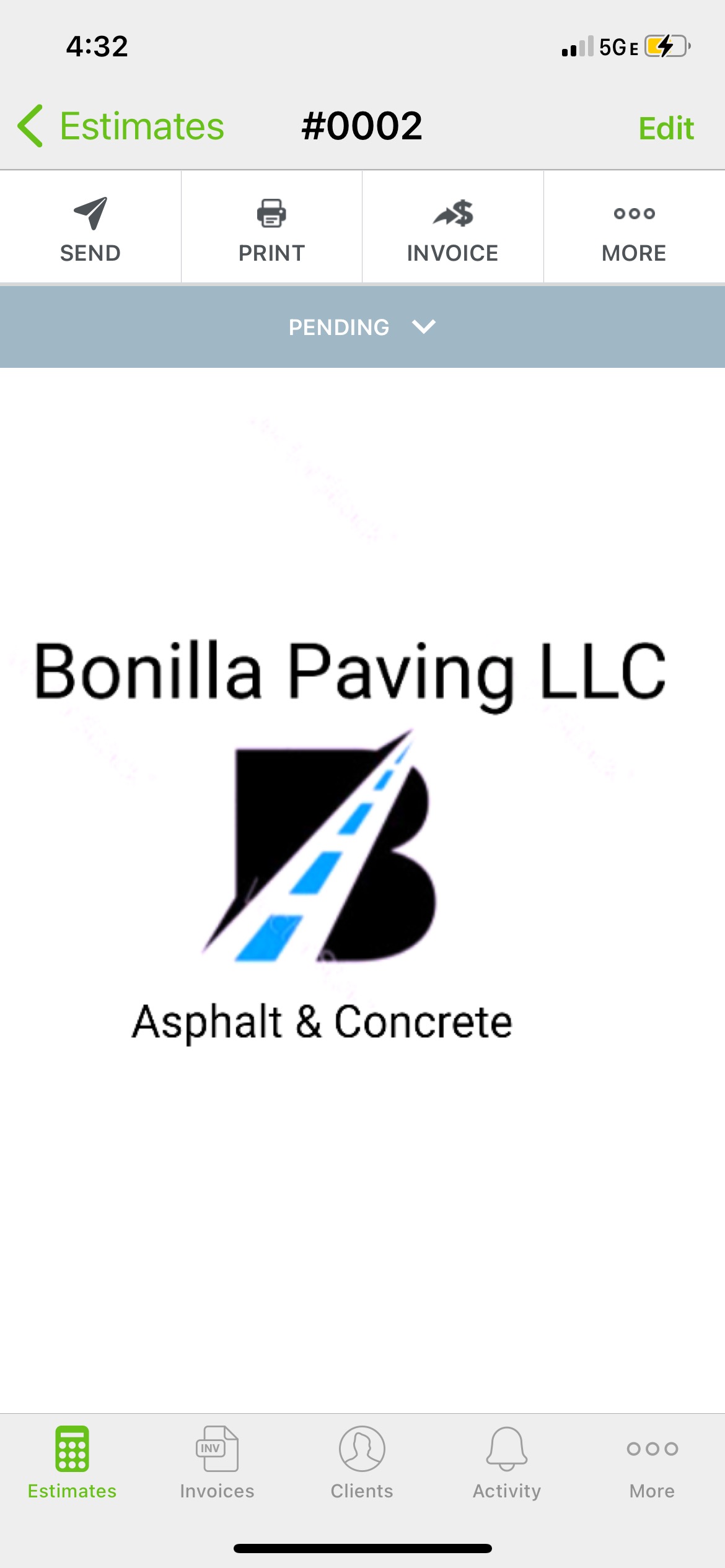 Bonilla Paving, LLC Logo