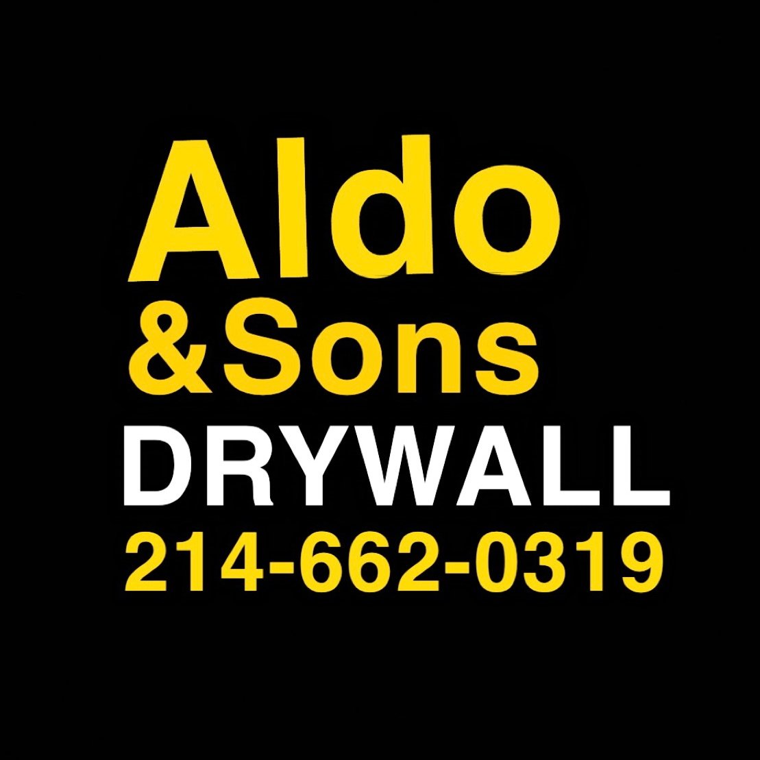 Aldo & Sons Drywall Logo