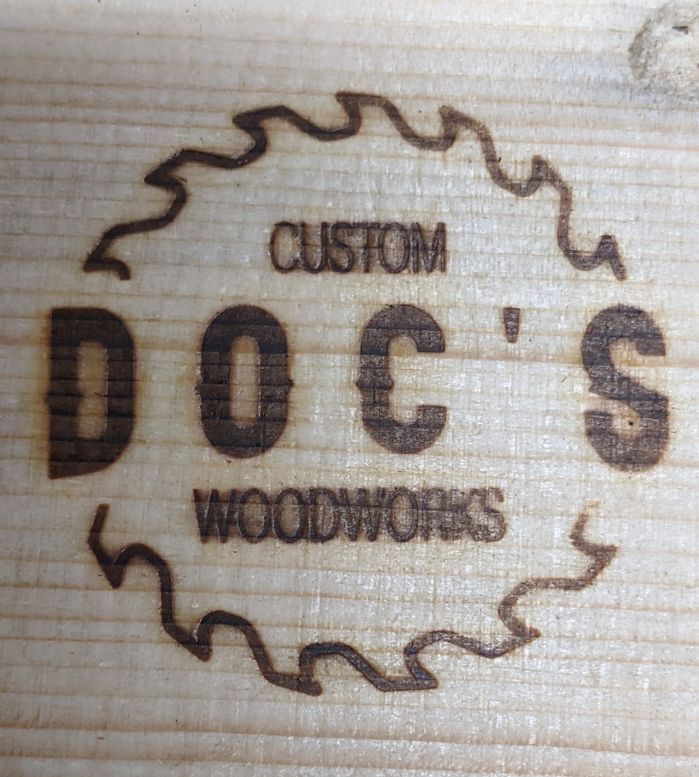 Doc's Custom Woodworking Logo