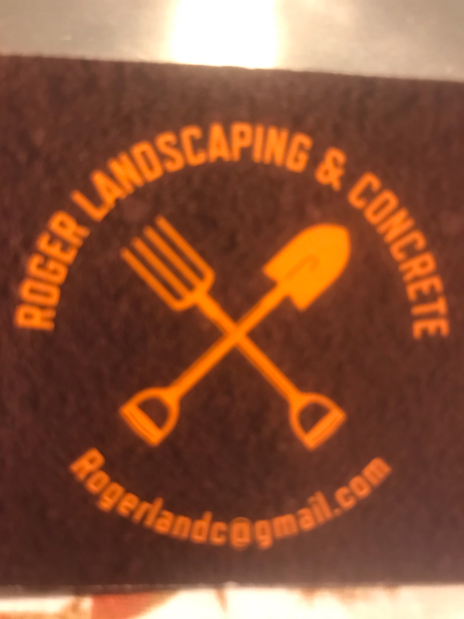 Roger Landscaping & Concrete Logo