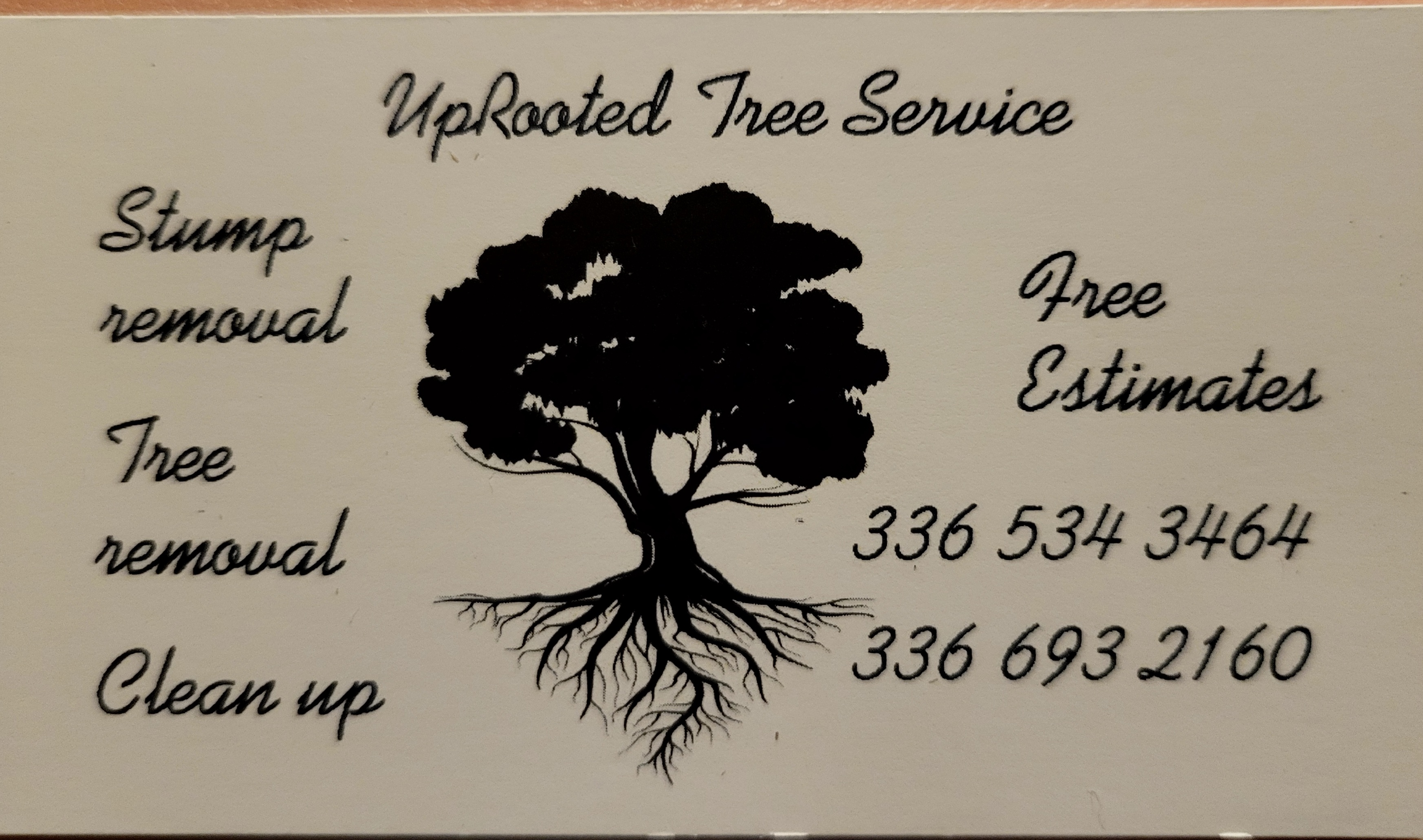 Uprooted Tree Service Logo