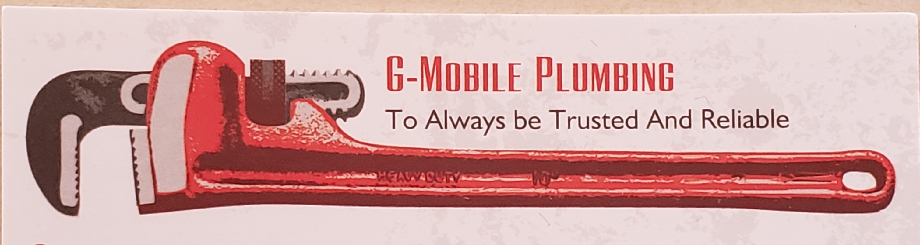G Mobile Plumbing Logo