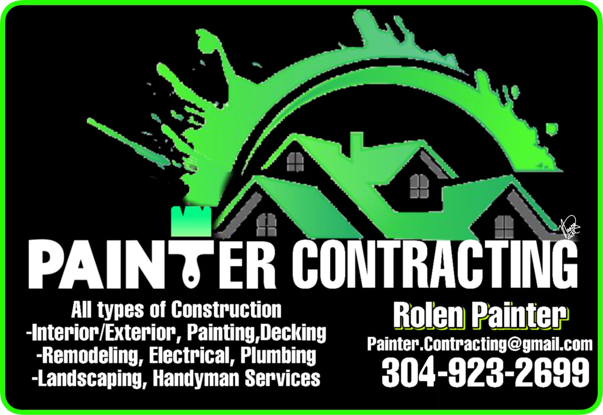 Painter Contracting Logo