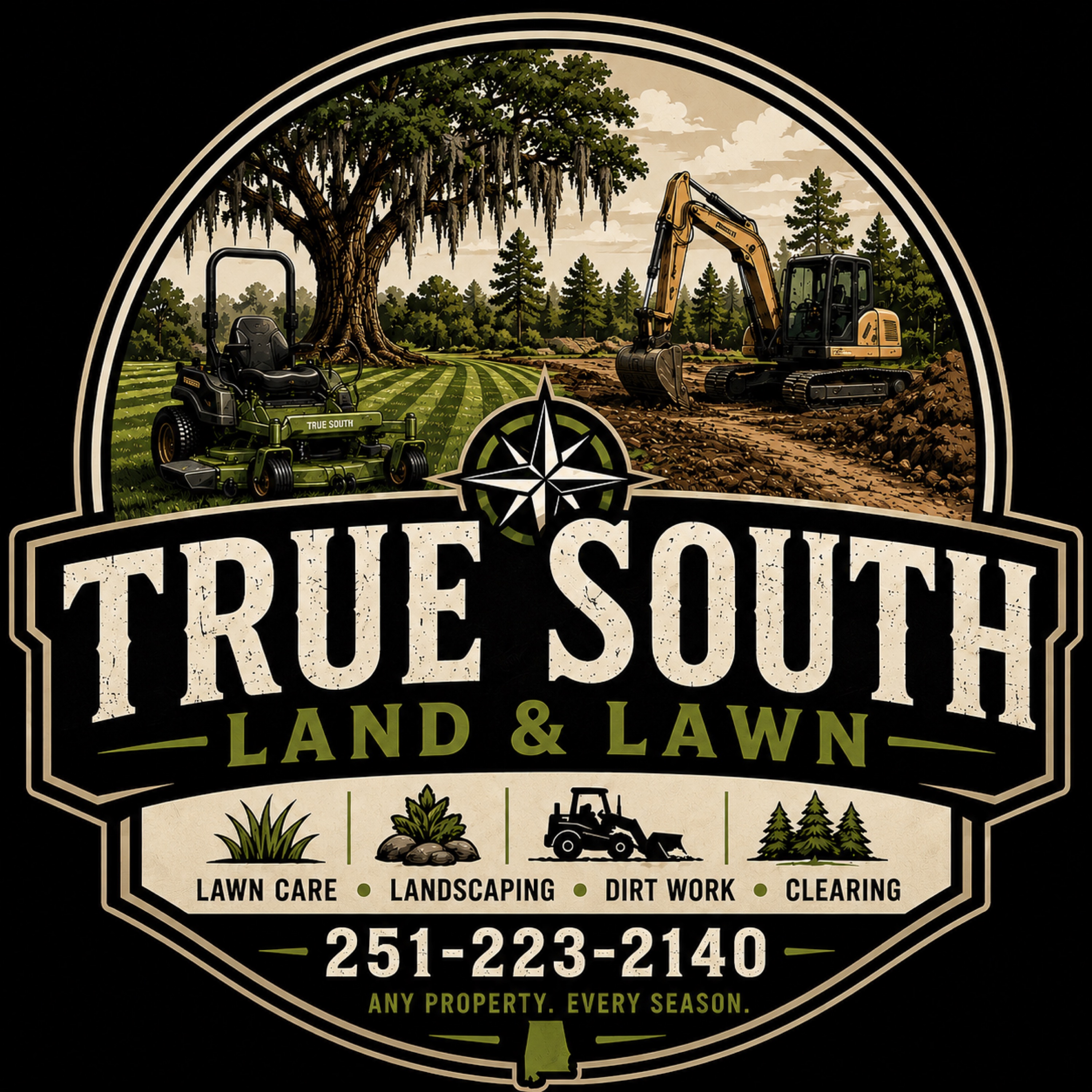 True South Land & Lawn Logo