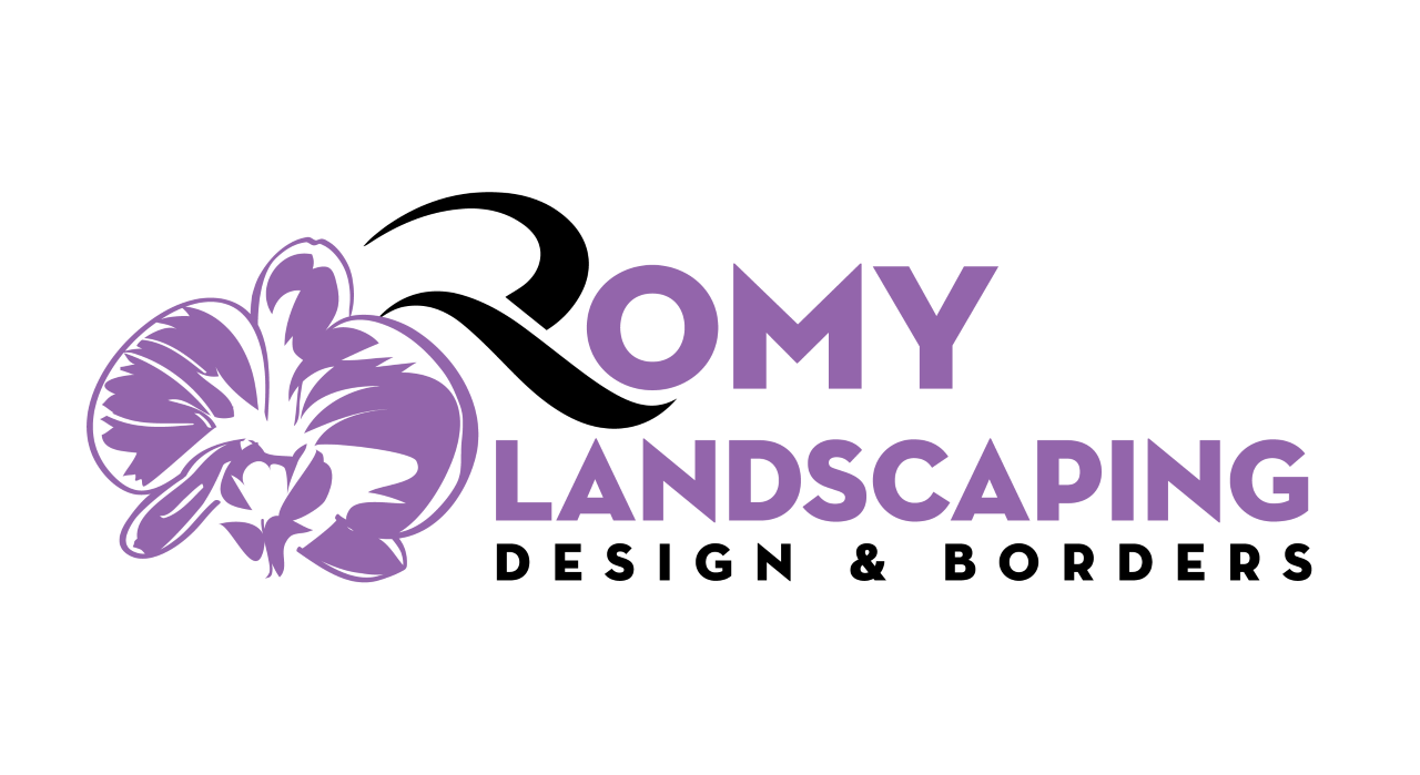 Romy Landscaping Design & Borders Logo