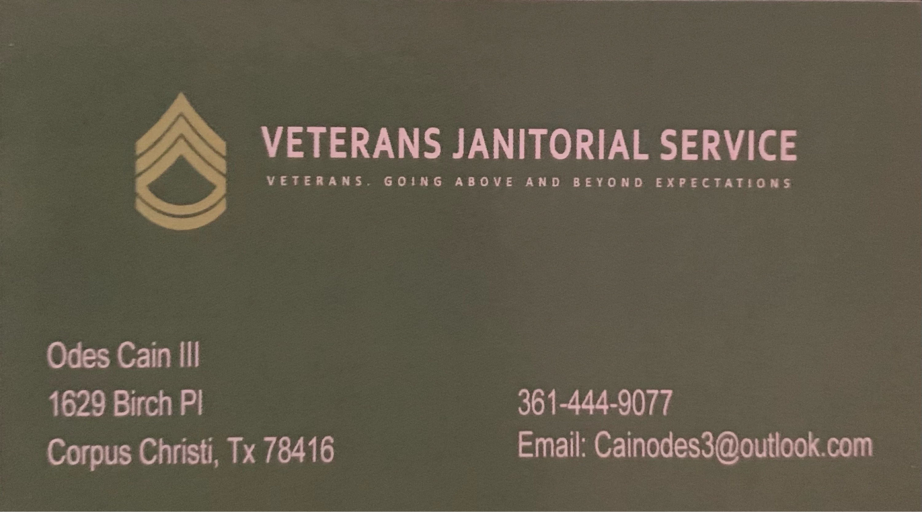 Veterans Janitorial Service Logo
