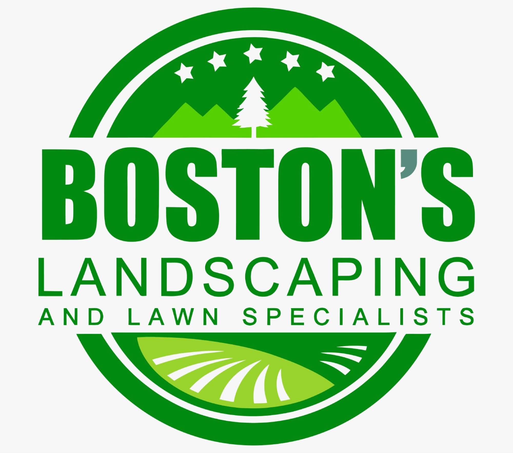 Bostons Landscaping and Lawn Specialist Logo