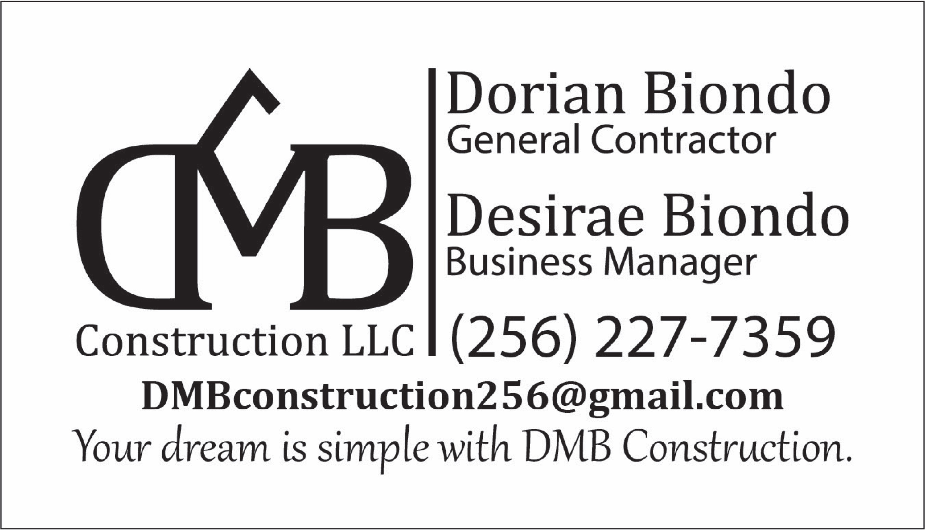 DMB Construction, LLC Logo