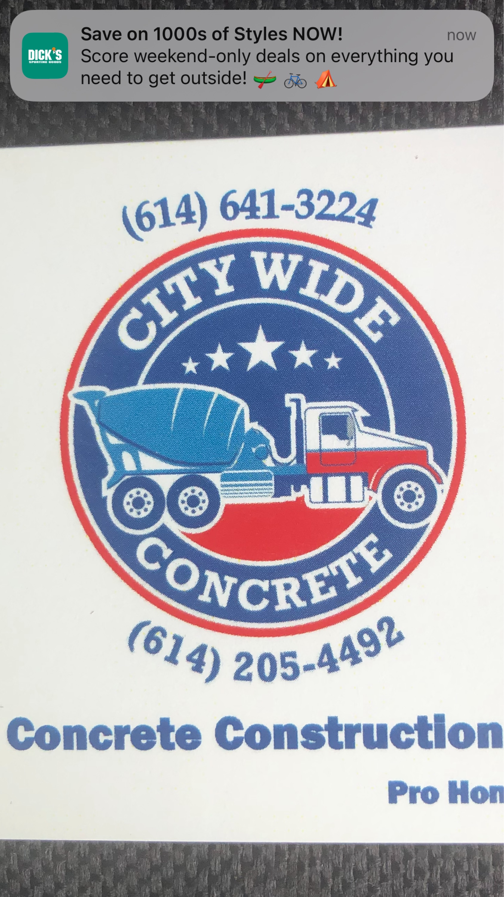 Citywide Concrete Logo