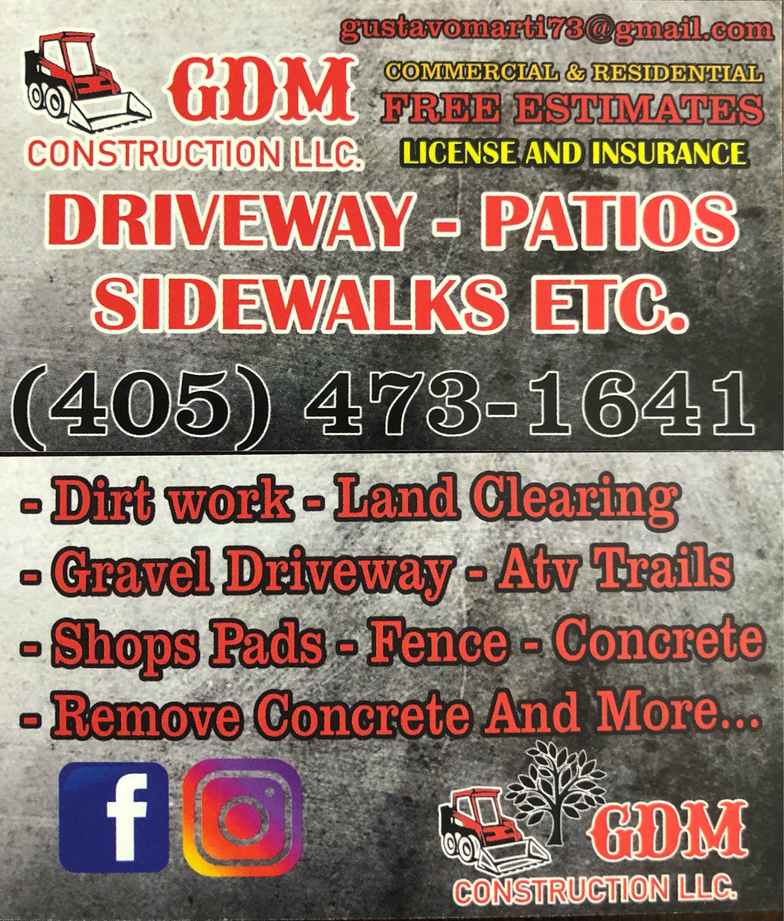GDM Construction, LLC. Logo