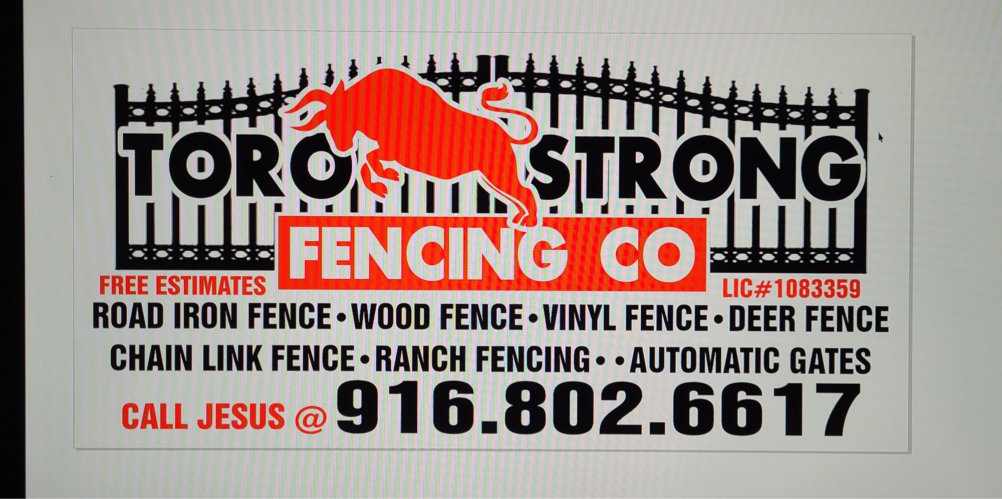 Toro-Strong Fencing Logo
