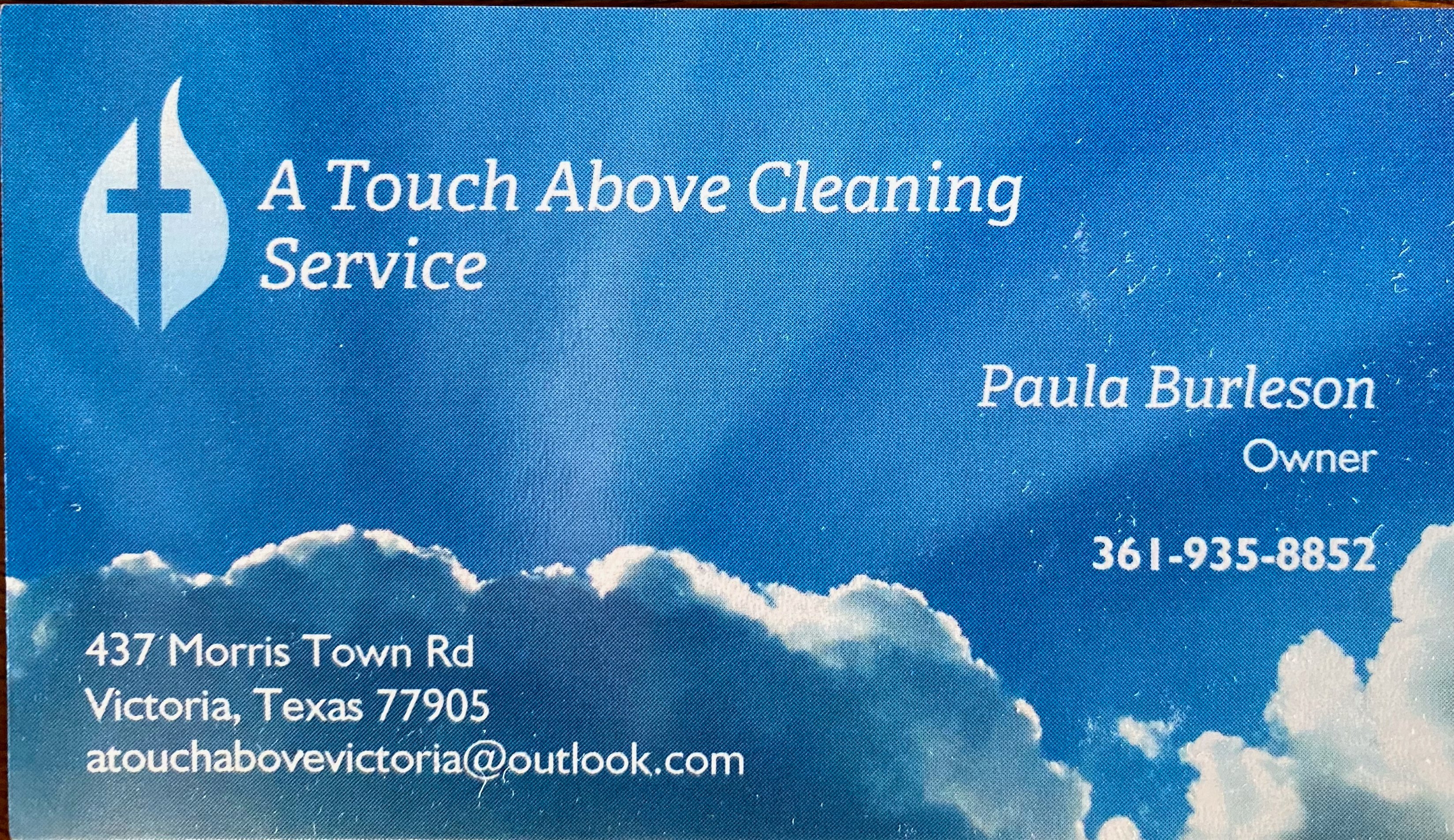 A Touch Above Cleaning Service Logo
