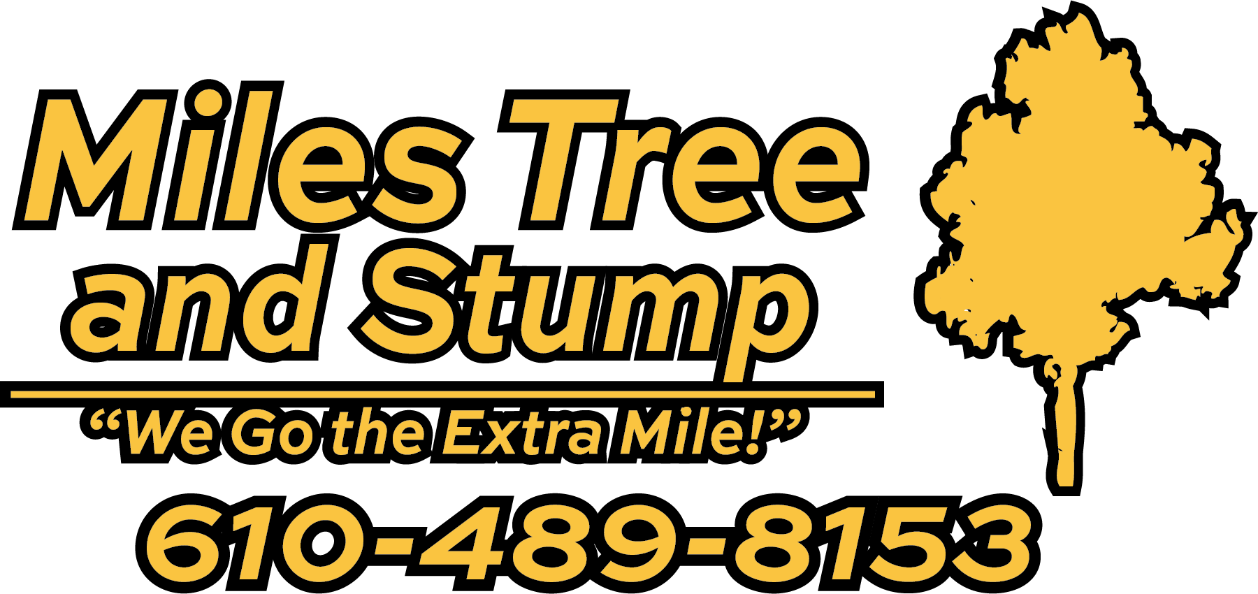 Miles Tree and Stump Logo