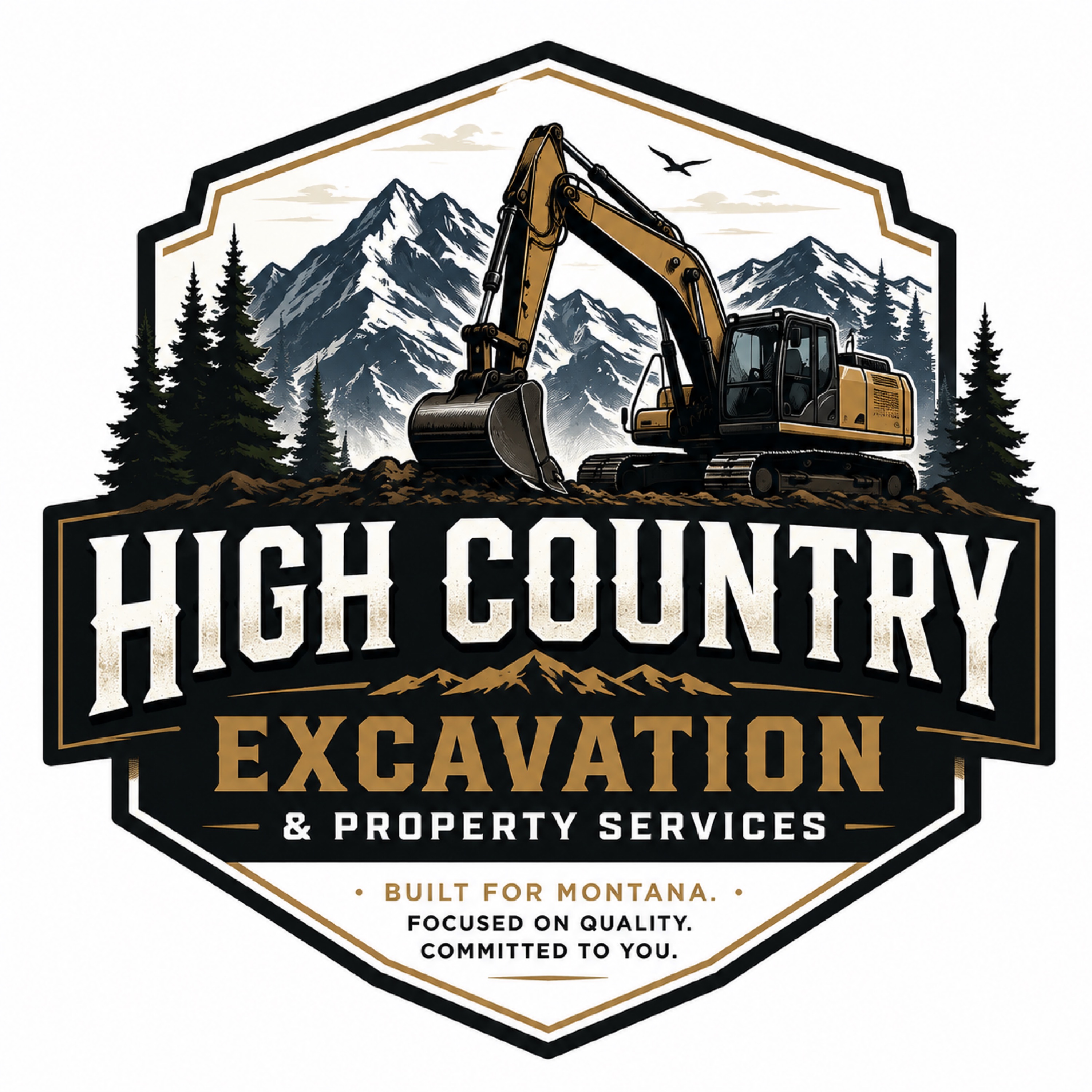 High Country Excavation and Property Services Logo