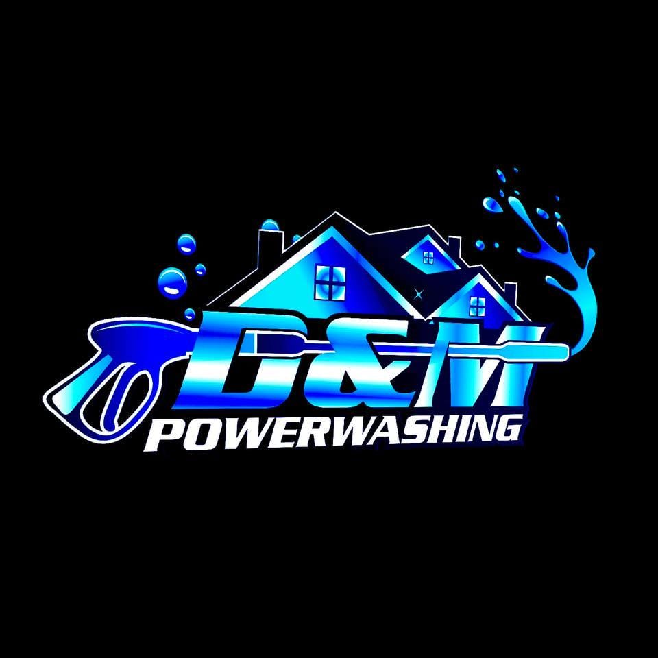 D&M Power Washing Logo