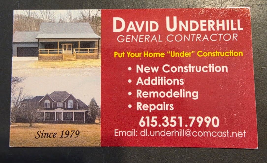David Underhill General Contractor Logo