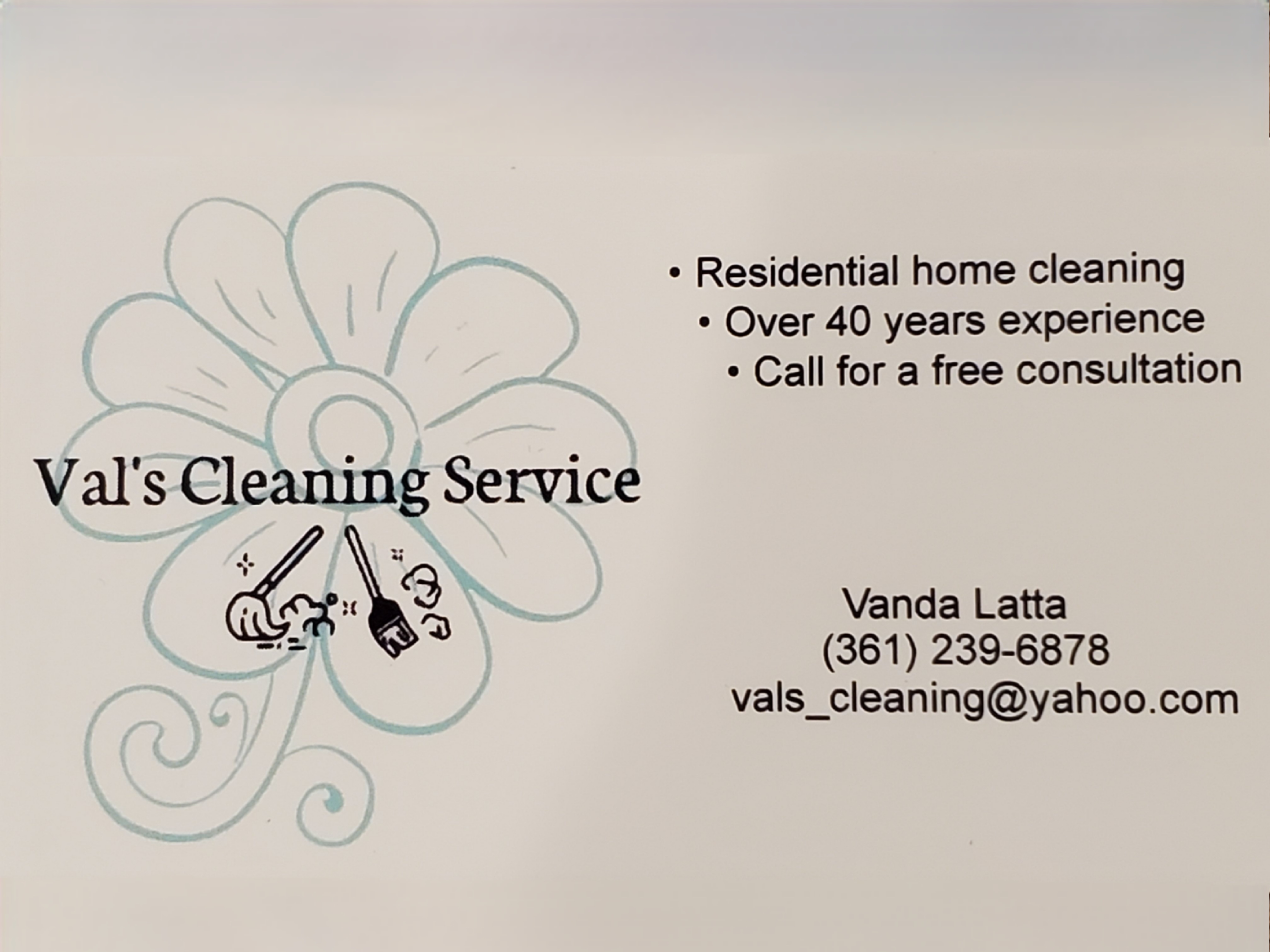 Vals Cleaning Service Logo