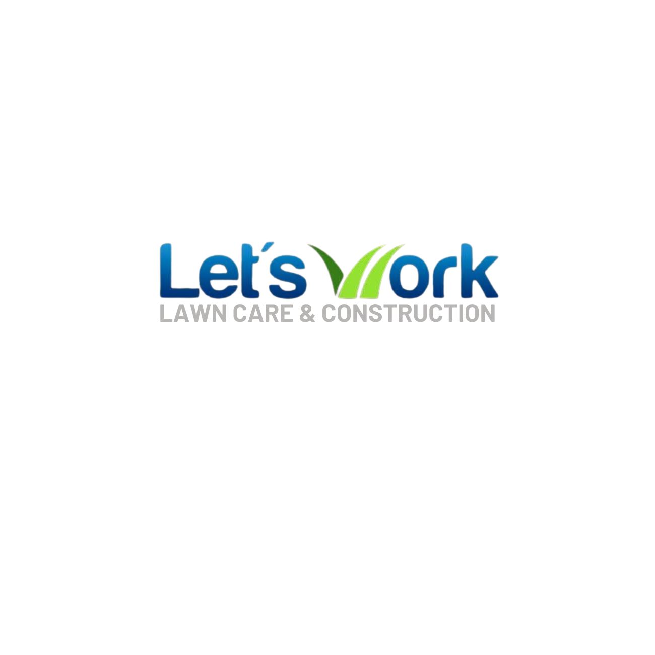 Let's Work Lawn Care Logo
