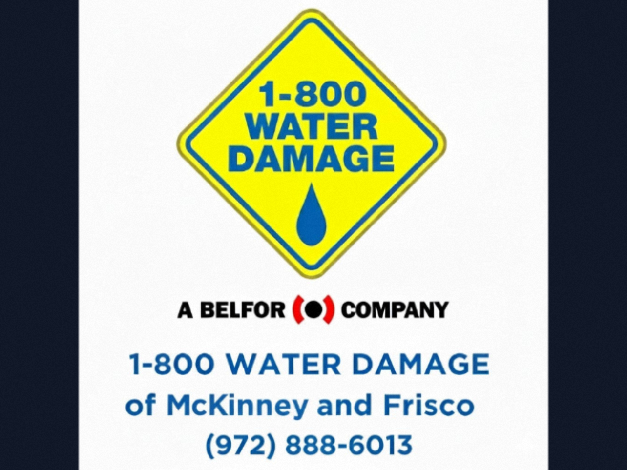 1-800 WATER DAMAGE of McKinney & Frisco Logo