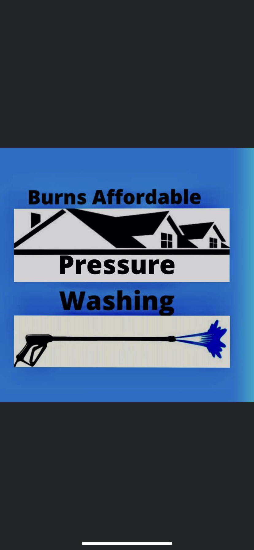 Burns Affordable Pressure Washing Logo
