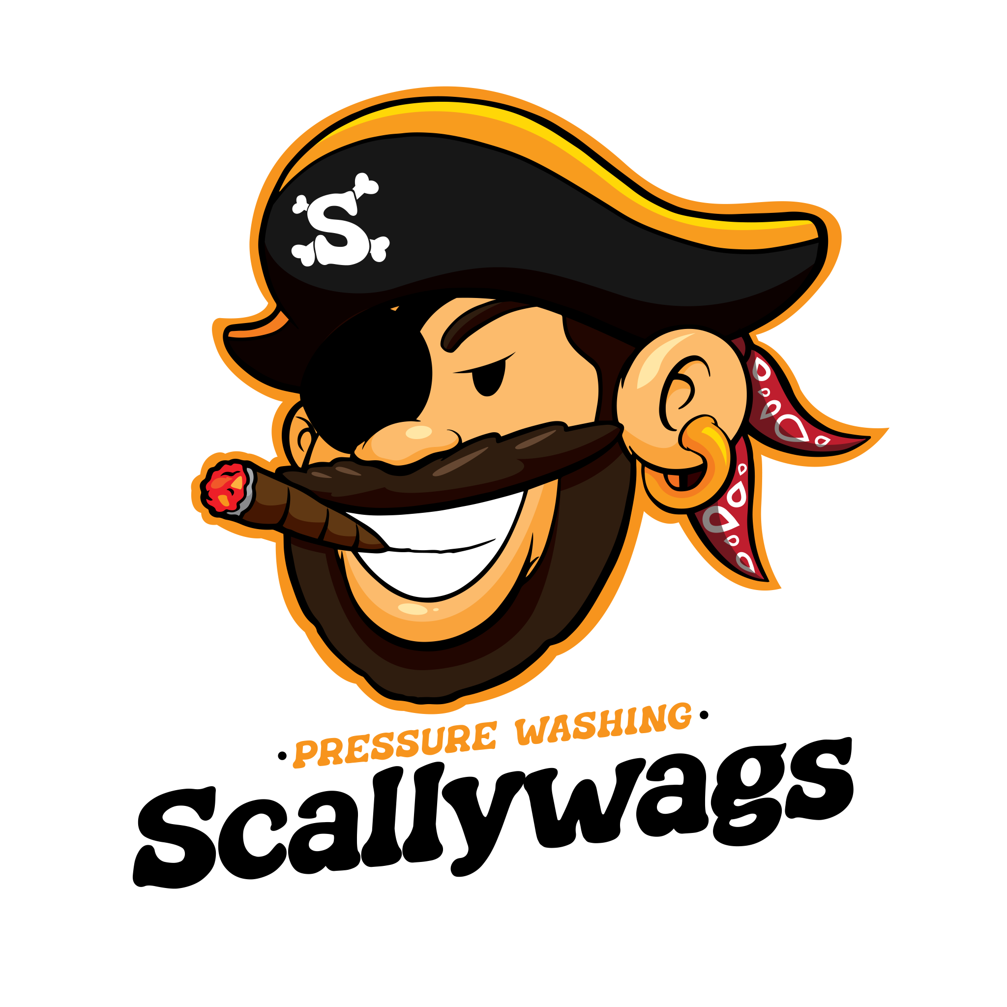 Pressure Washing Scallywags Logo