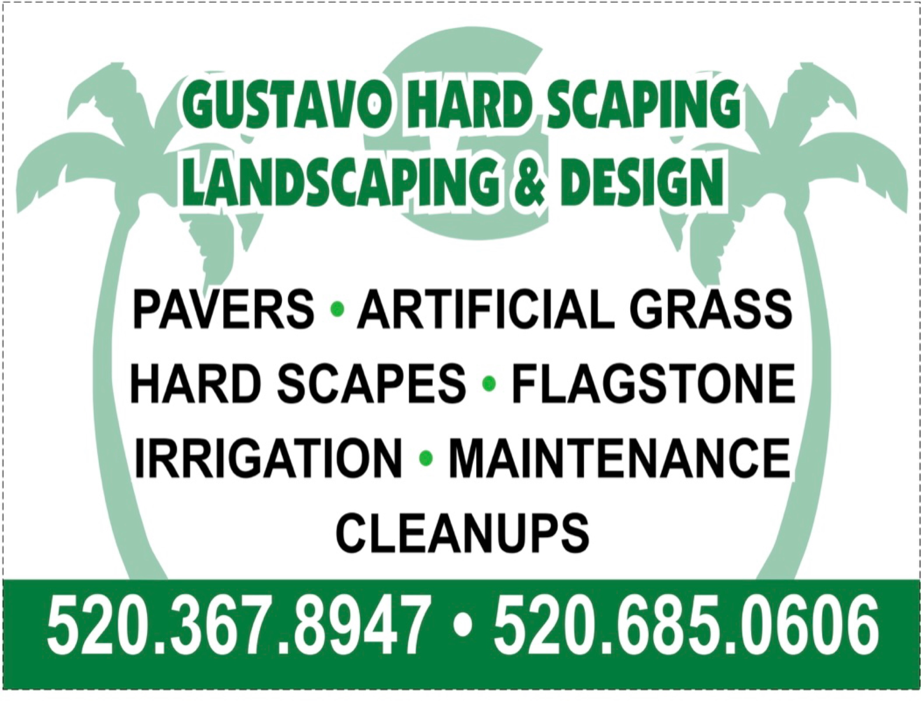 Gustavo Hardscaping and Landscaping Logo