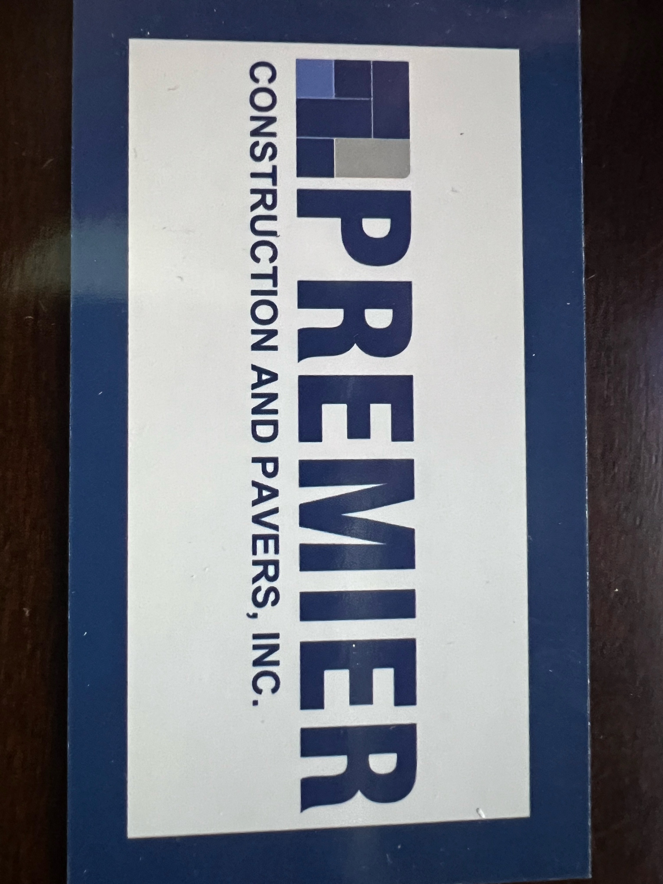 Premier Construction & Pavers Logo