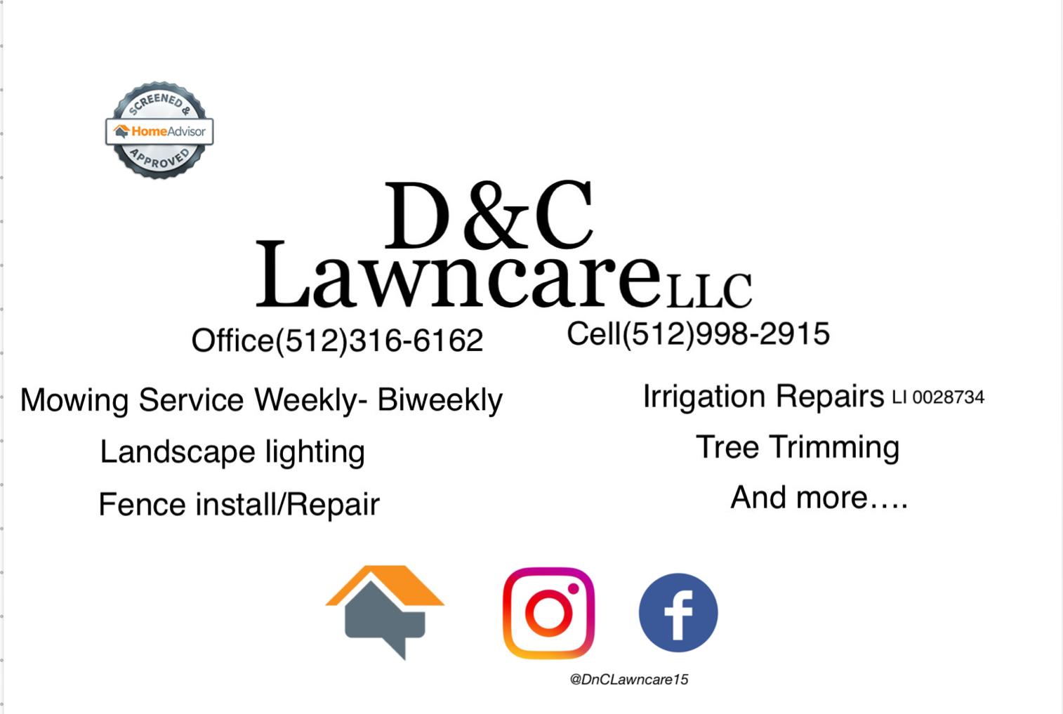 D & C Lawncare Logo