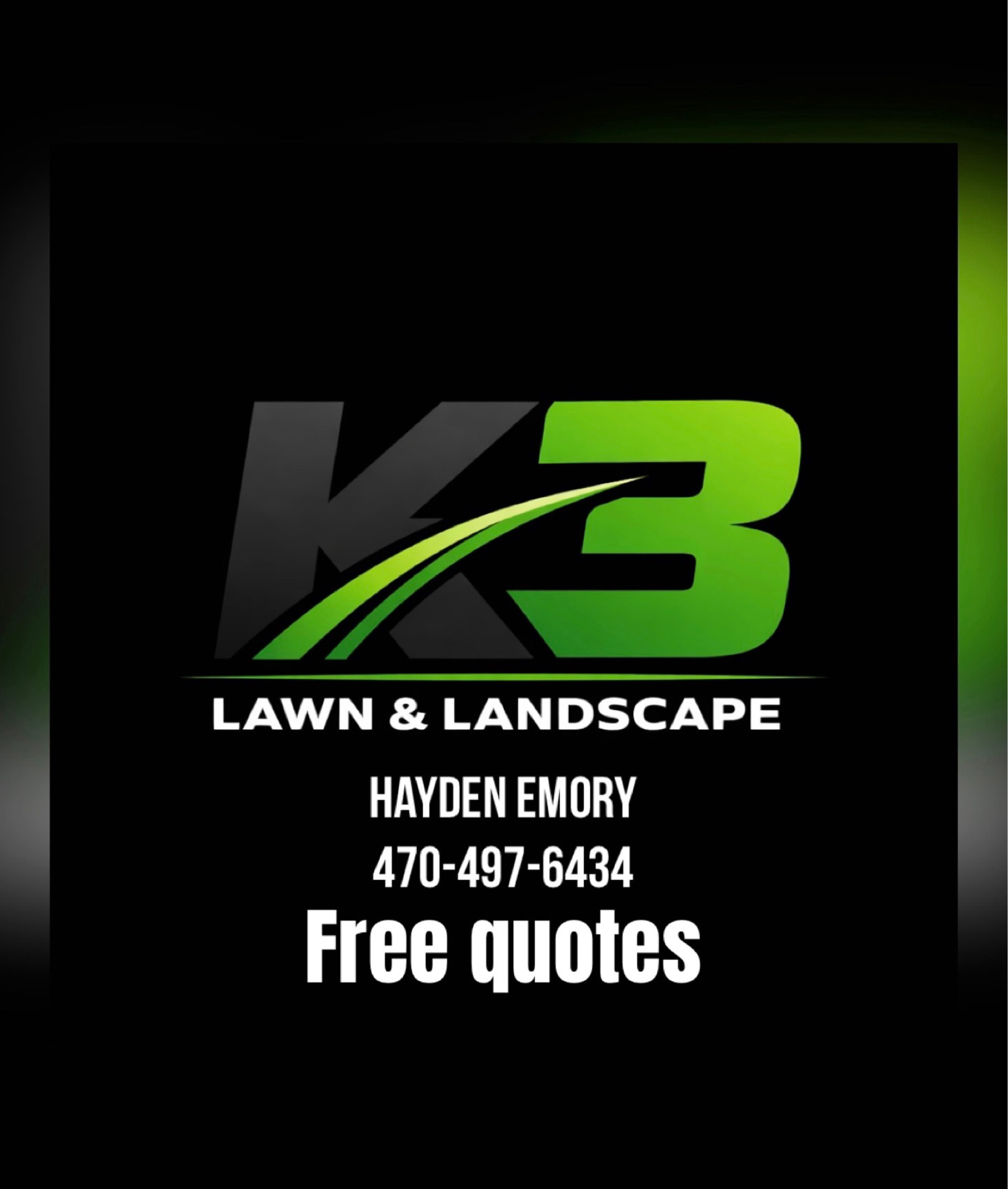 K3 Lawn & Landscape Logo