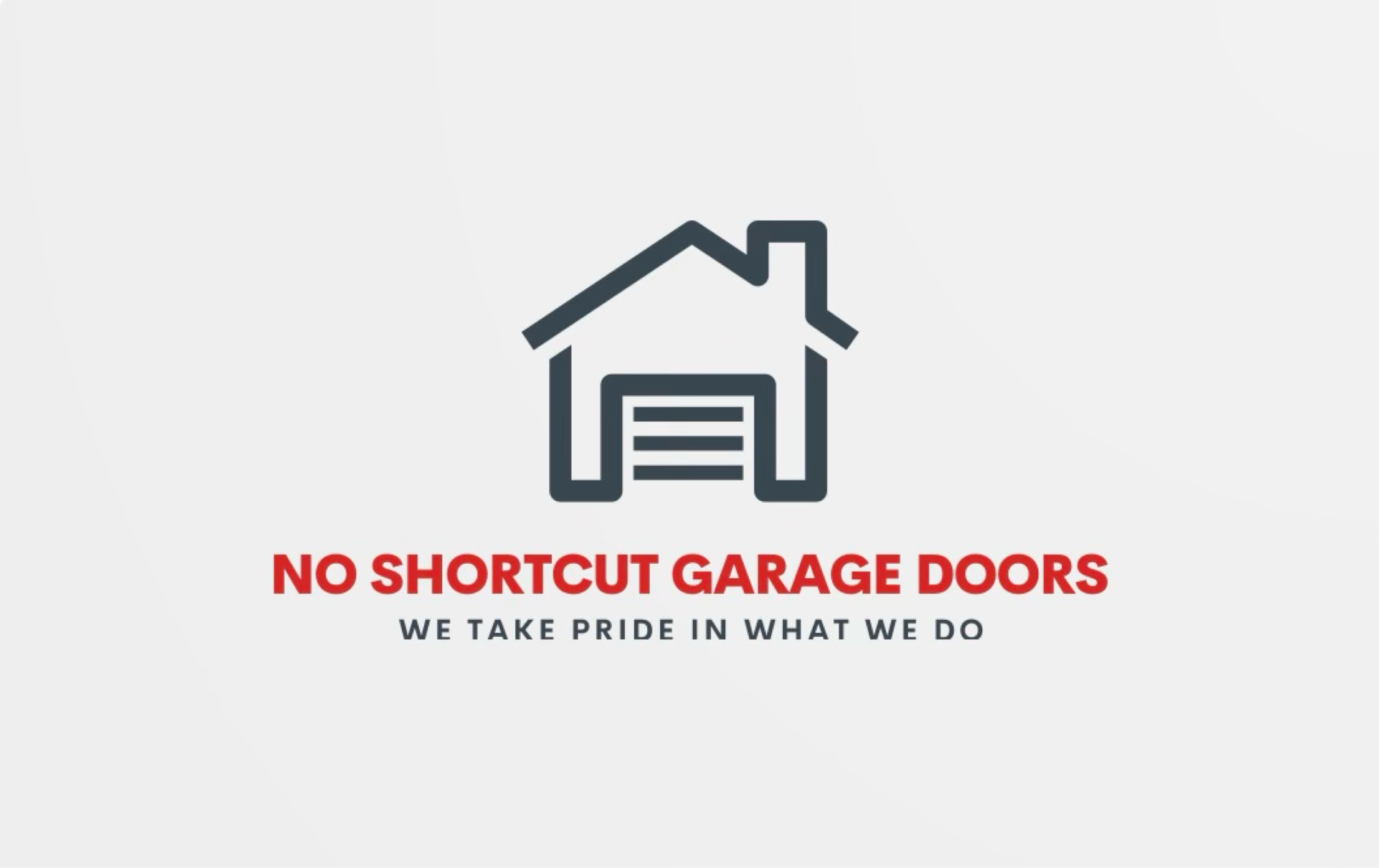 No Shortcut Garage Door Scvs Logo