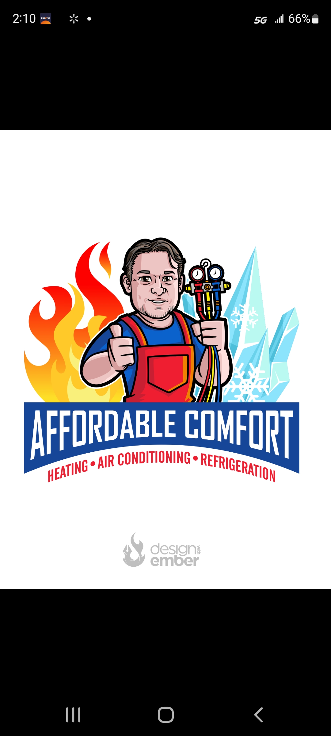 Affordable Comfort Heating and Cooling Logo