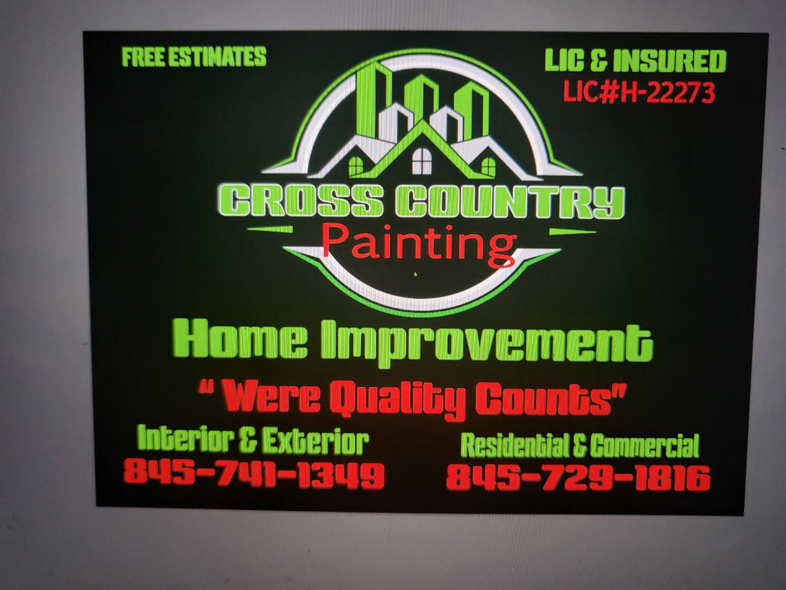 CROSS COUNTRY PAINTING AND HOME IMPROVEMENT Logo