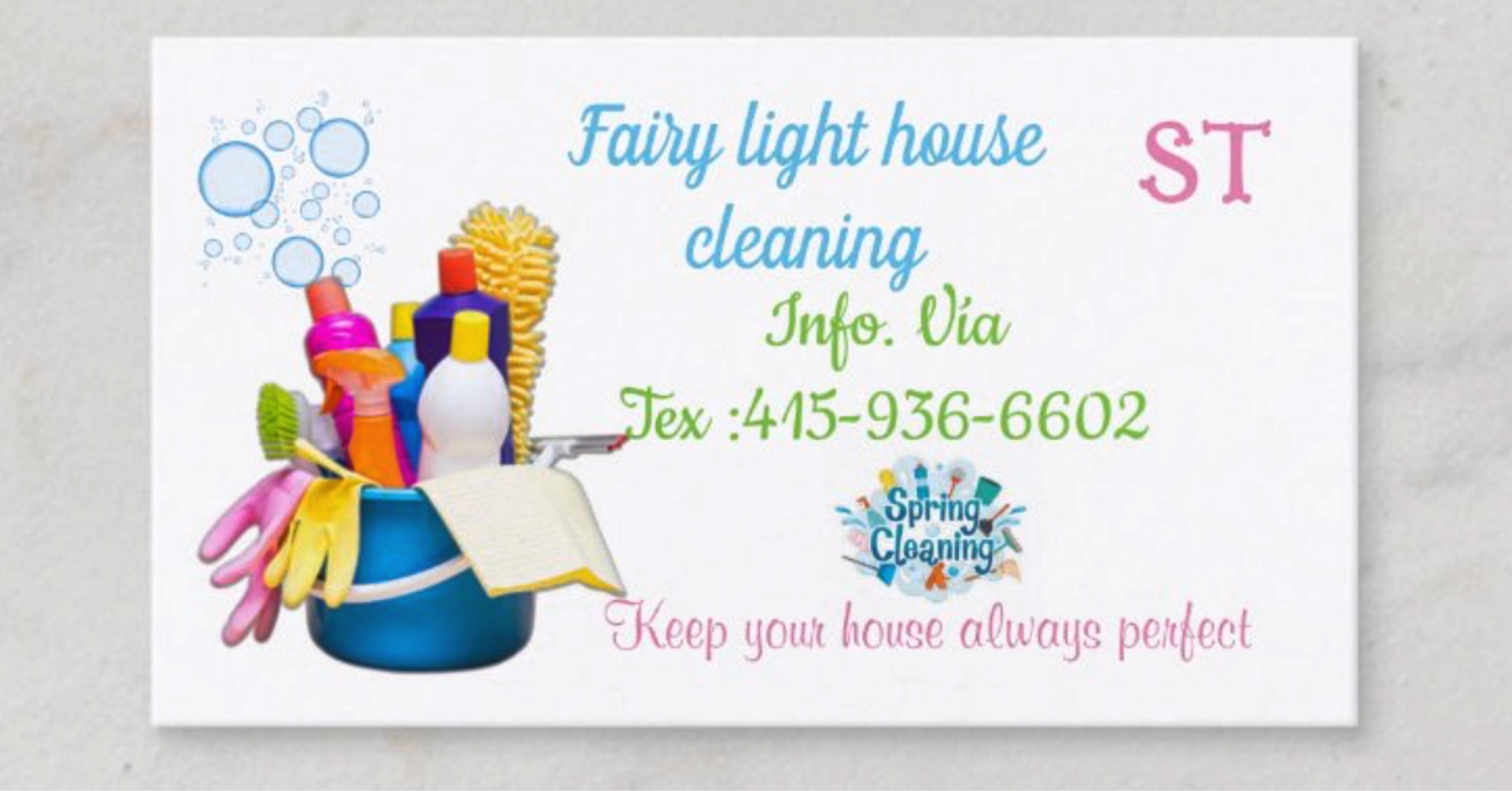 Fairy Light Cleaning Service Logo