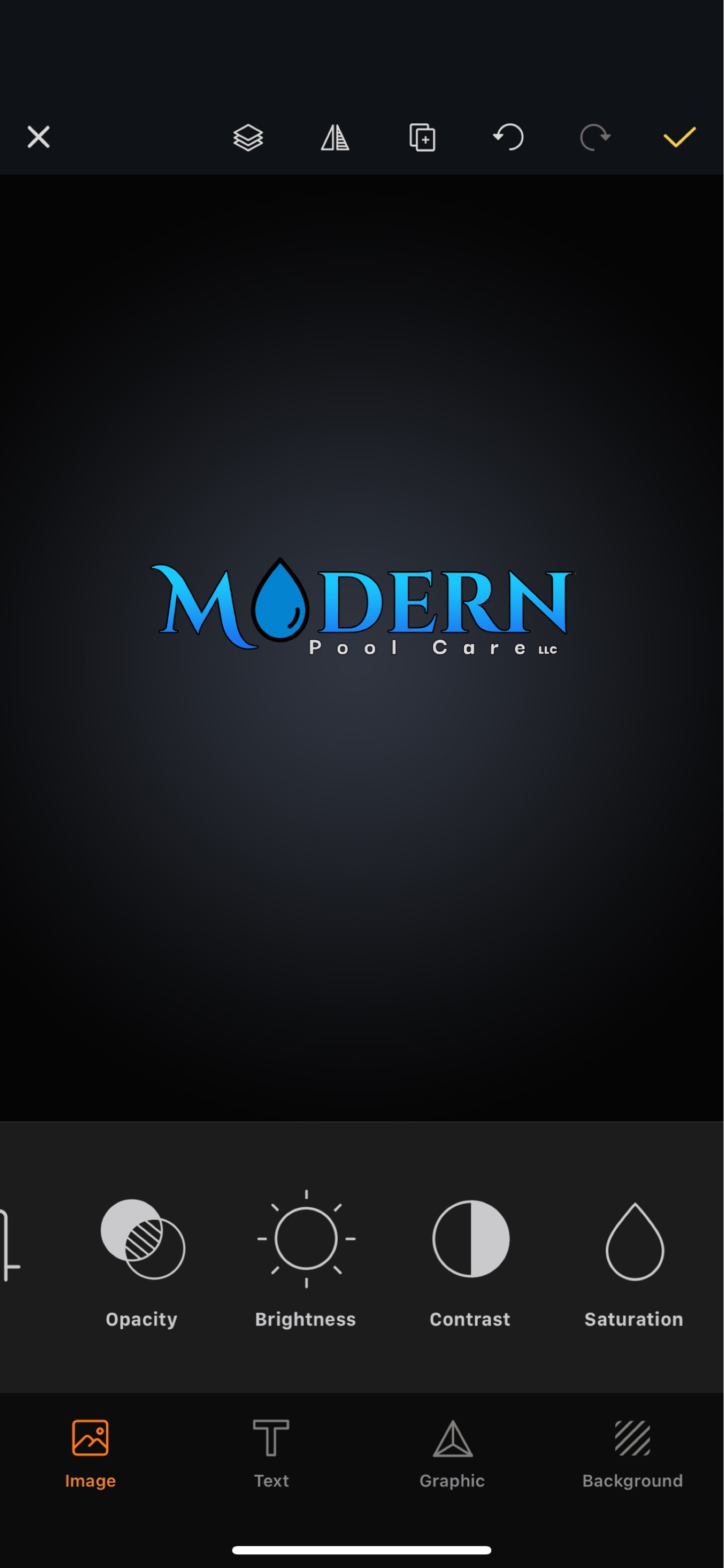 Modern Pool Care Logo