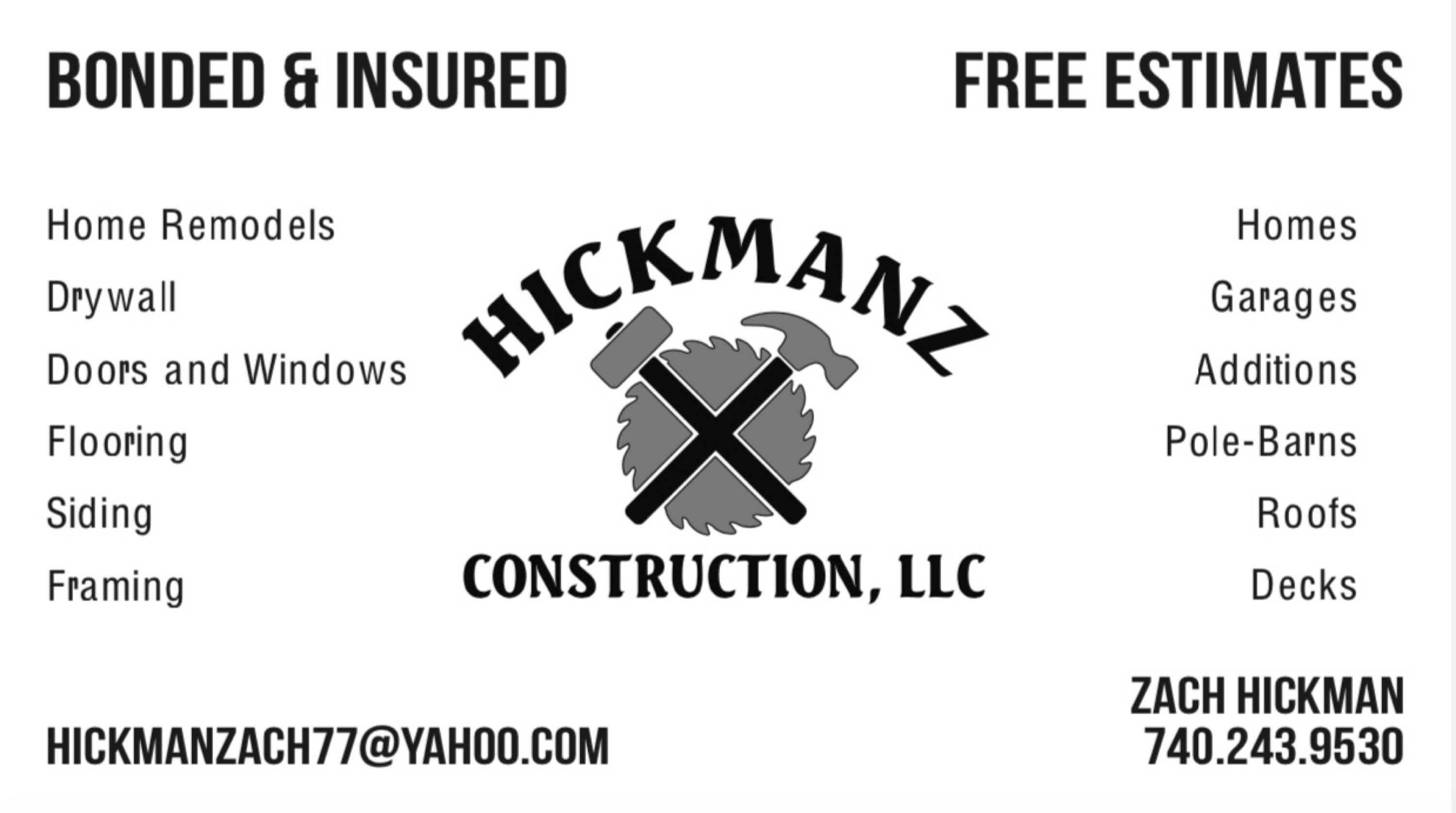Hickmanz Construction, LLC Logo